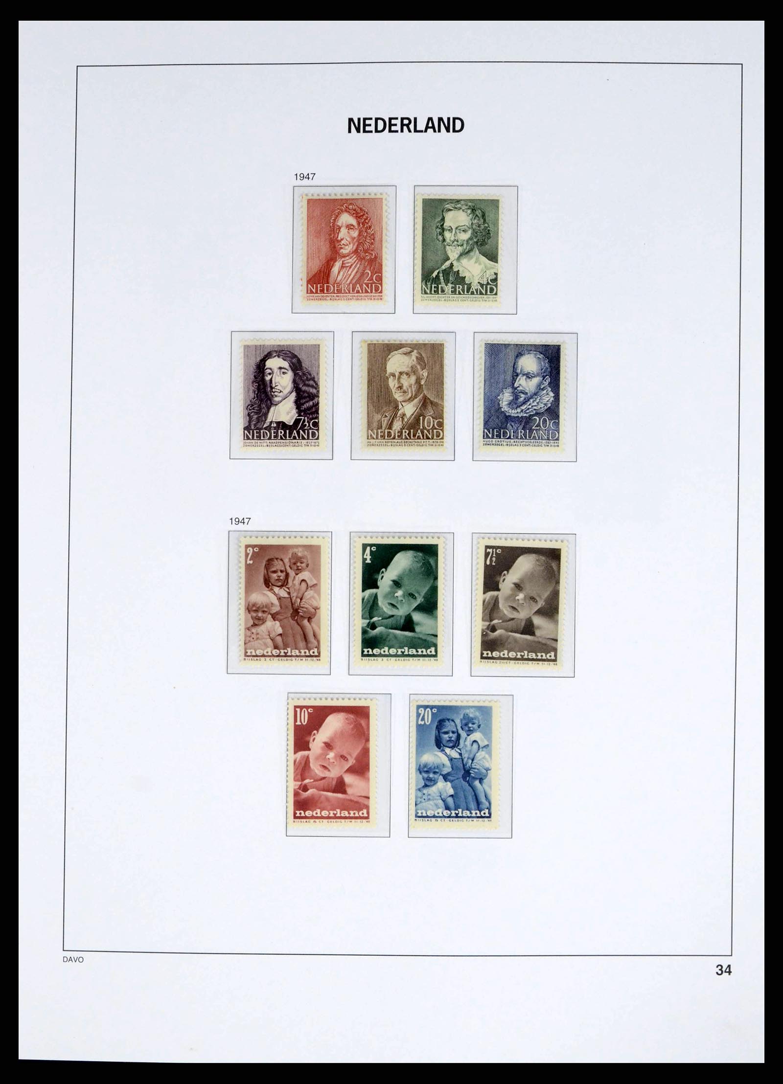 38268 0033 - Postzegelverzameling 38268 Nederland 1852-1986.