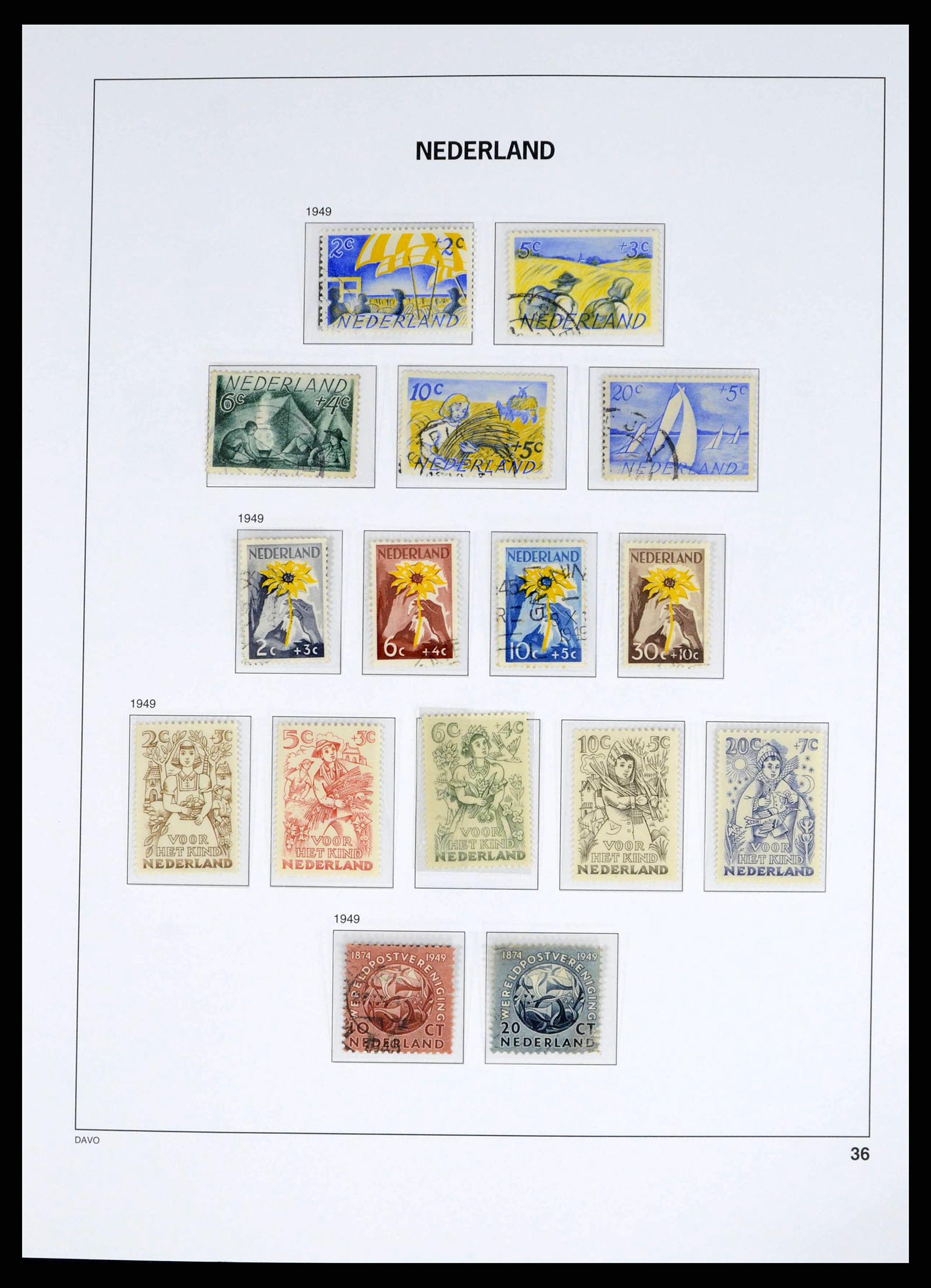38268 0035 - Postzegelverzameling 38268 Nederland 1852-1986.