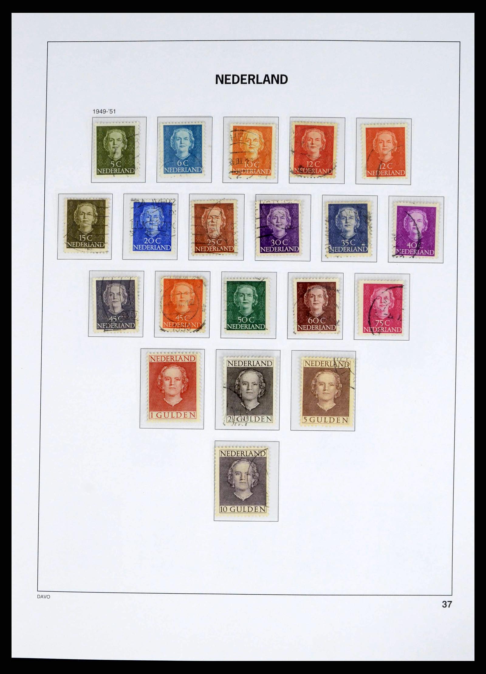 38268 0036 - Postzegelverzameling 38268 Nederland 1852-1986.