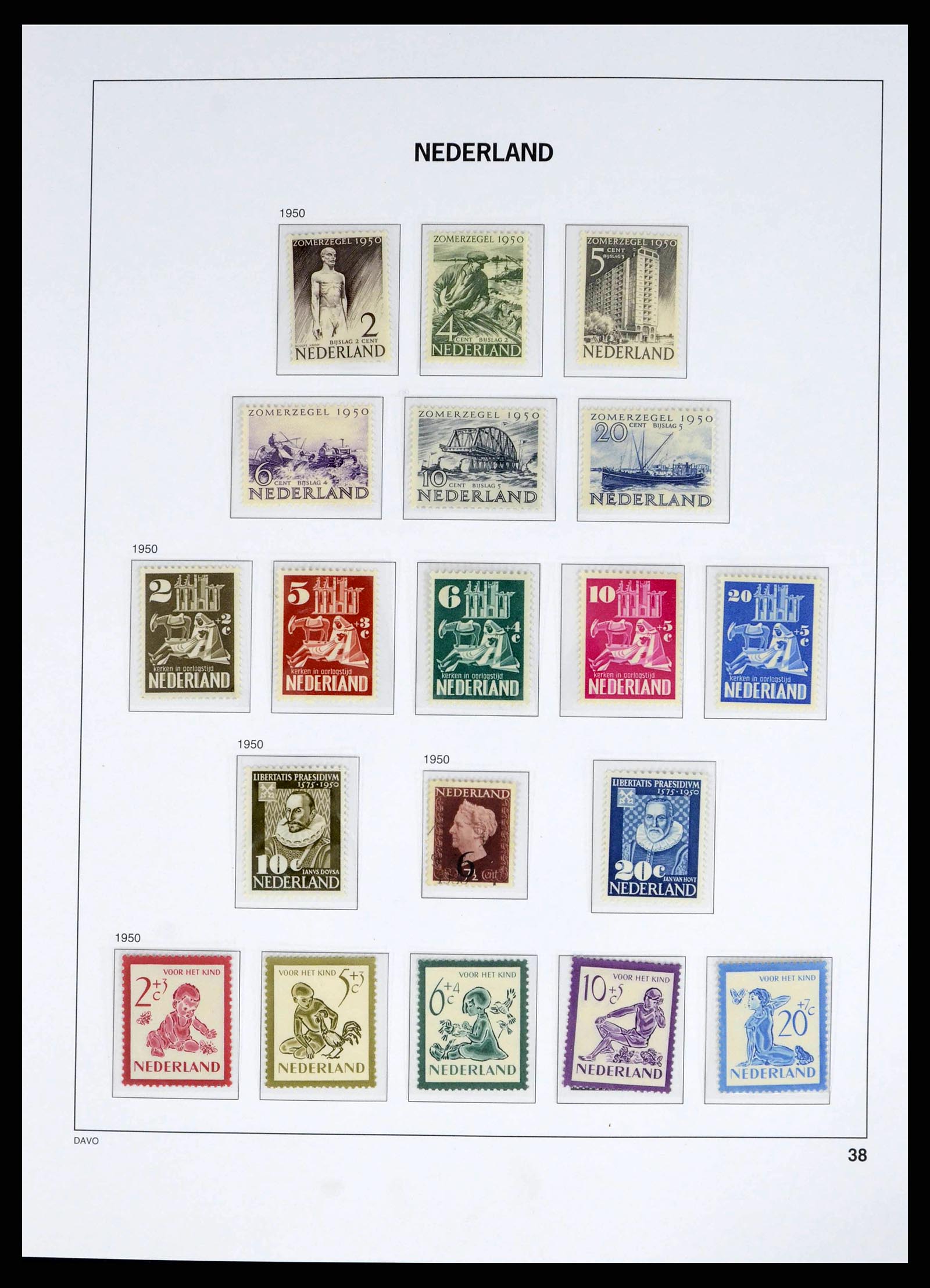 38268 0037 - Postzegelverzameling 38268 Nederland 1852-1986.