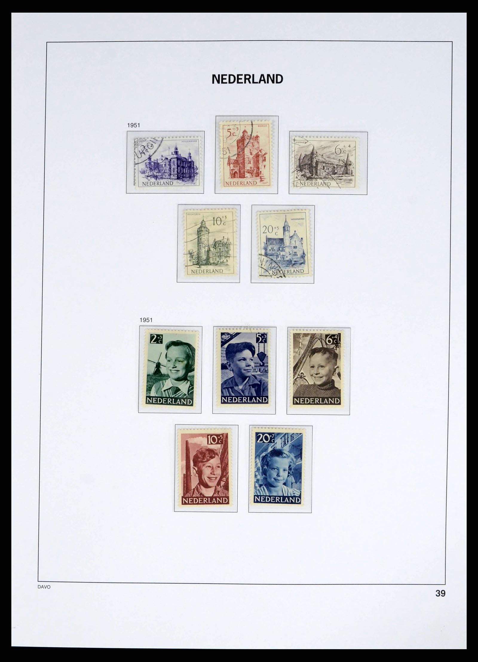 38268 0038 - Postzegelverzameling 38268 Nederland 1852-1986.