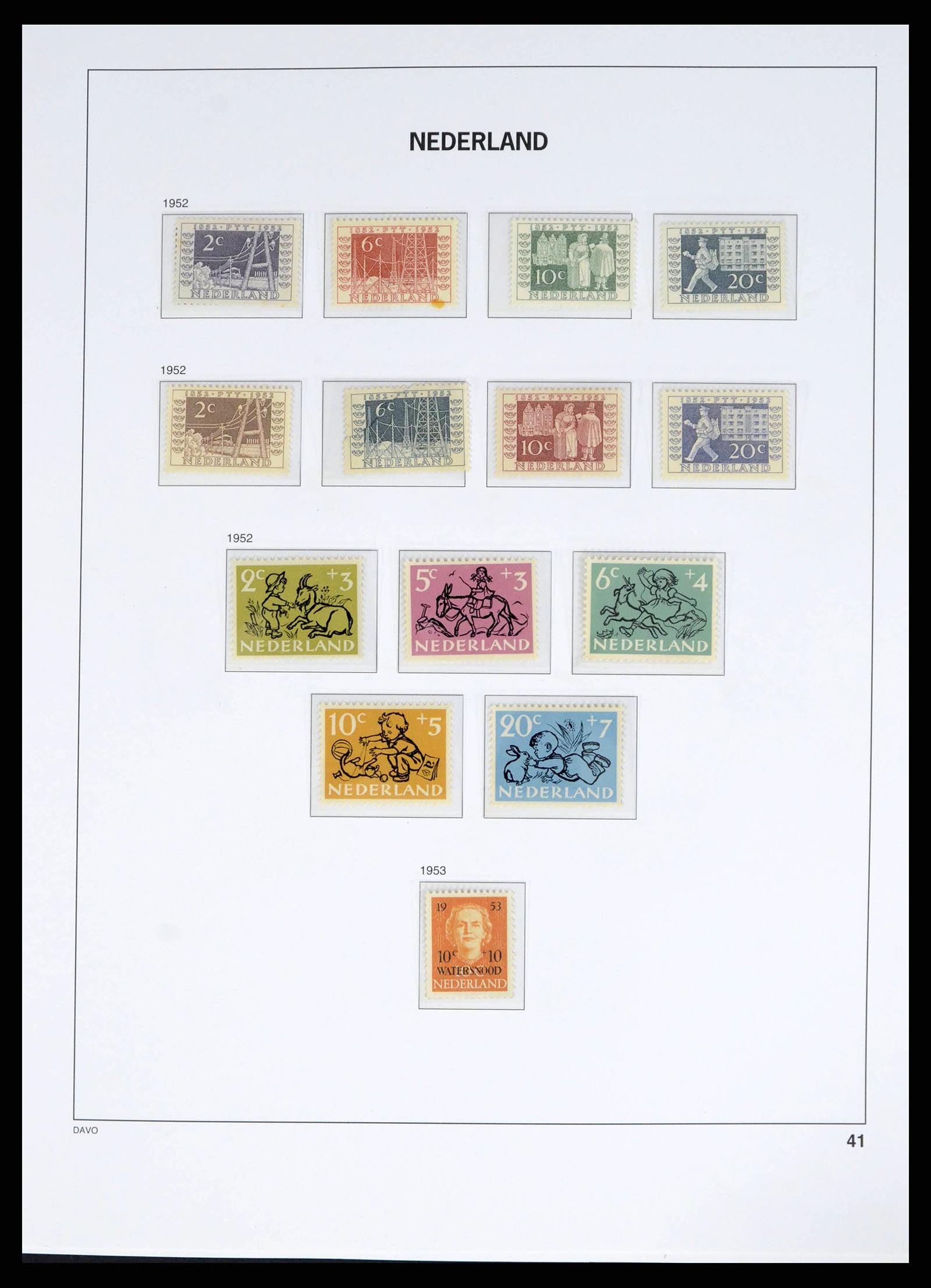 38268 0040 - Postzegelverzameling 38268 Nederland 1852-1986.