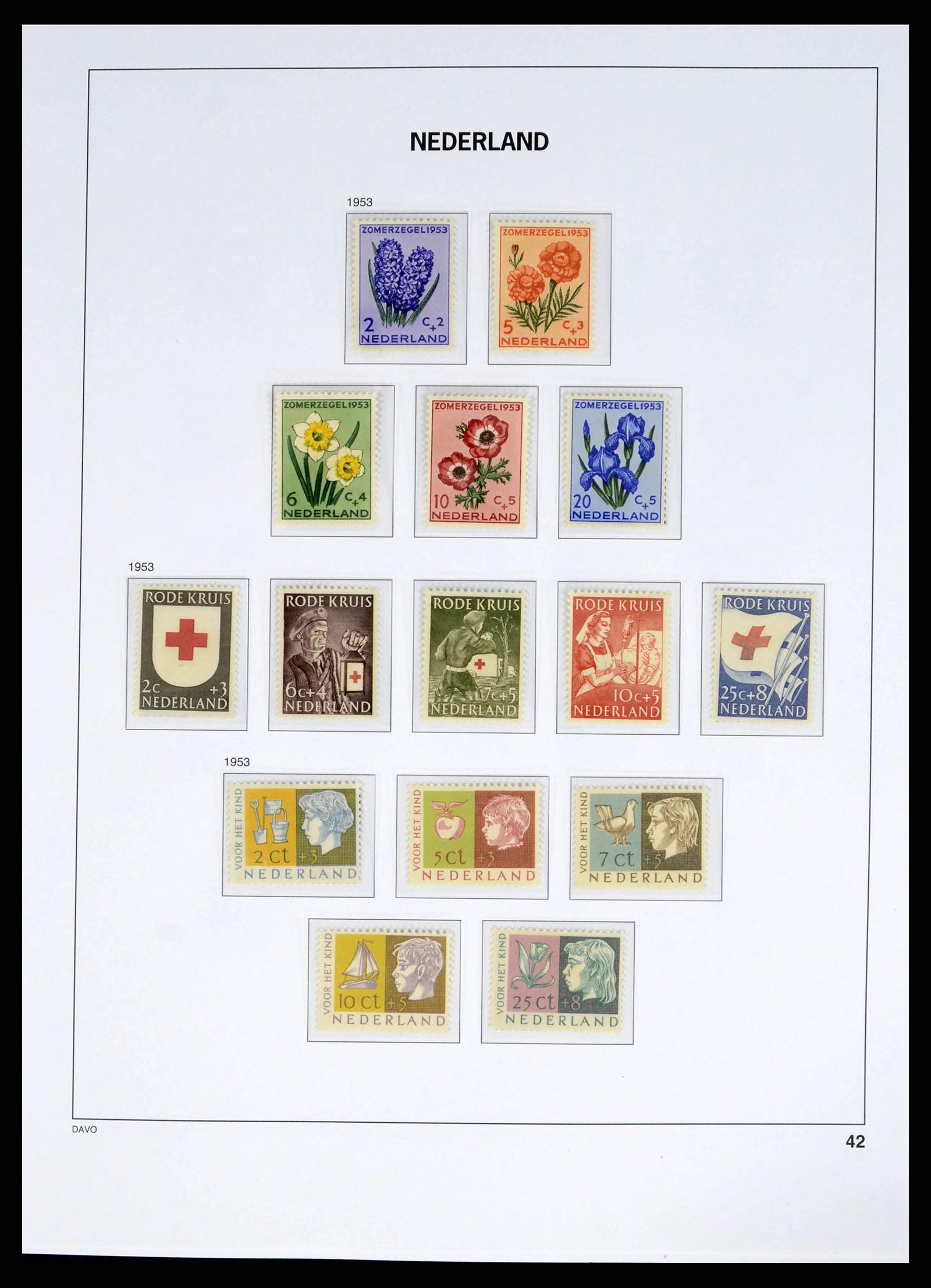 38268 0041 - Postzegelverzameling 38268 Nederland 1852-1986.