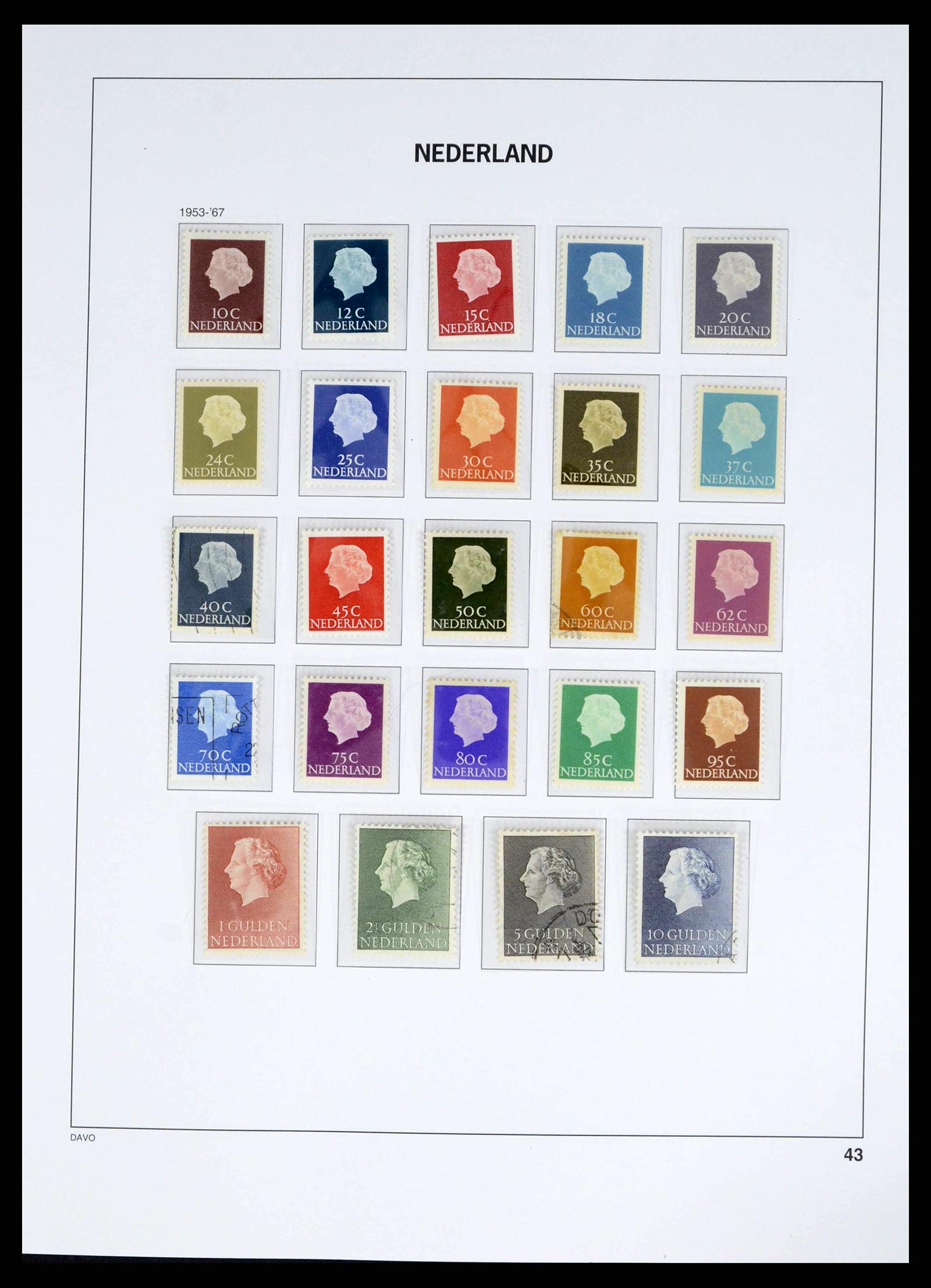 38268 0042 - Postzegelverzameling 38268 Nederland 1852-1986.