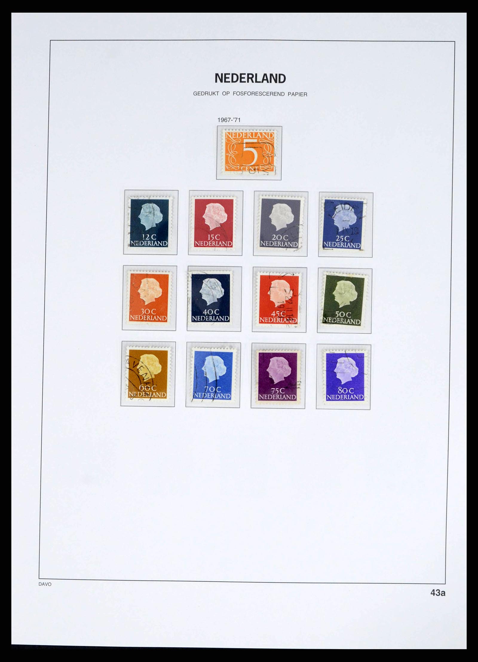 38268 0043 - Postzegelverzameling 38268 Nederland 1852-1986.