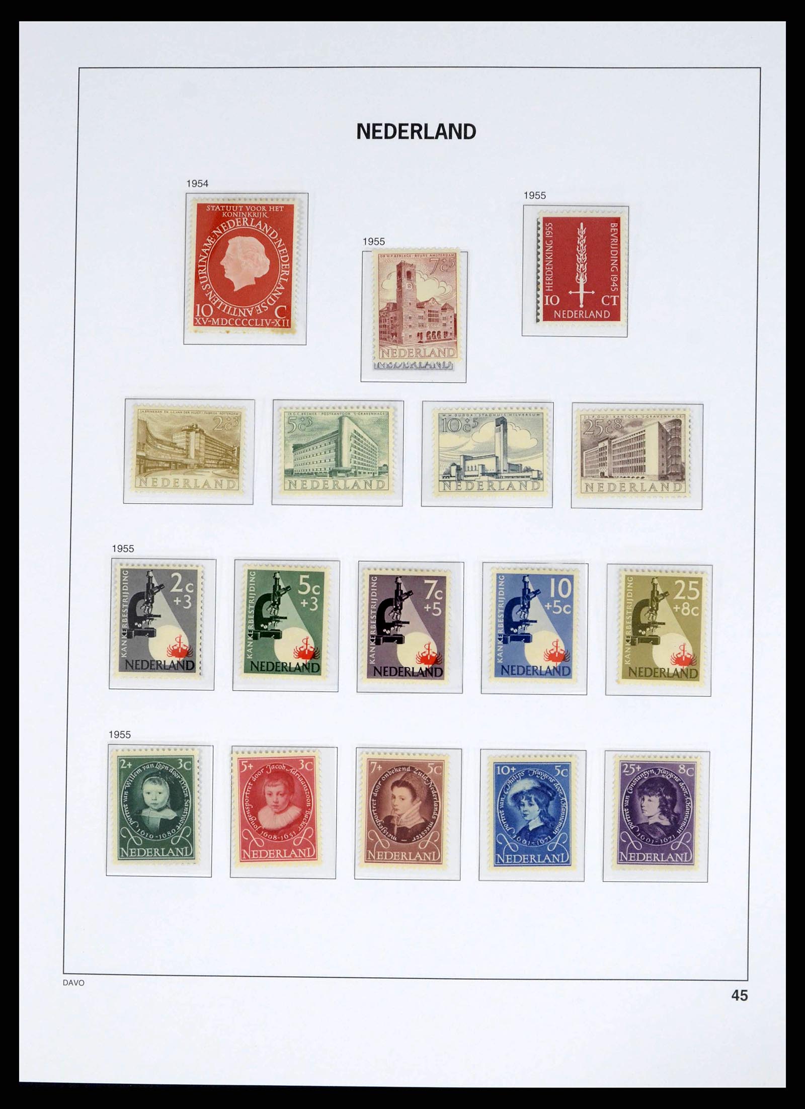 38268 0045 - Postzegelverzameling 38268 Nederland 1852-1986.