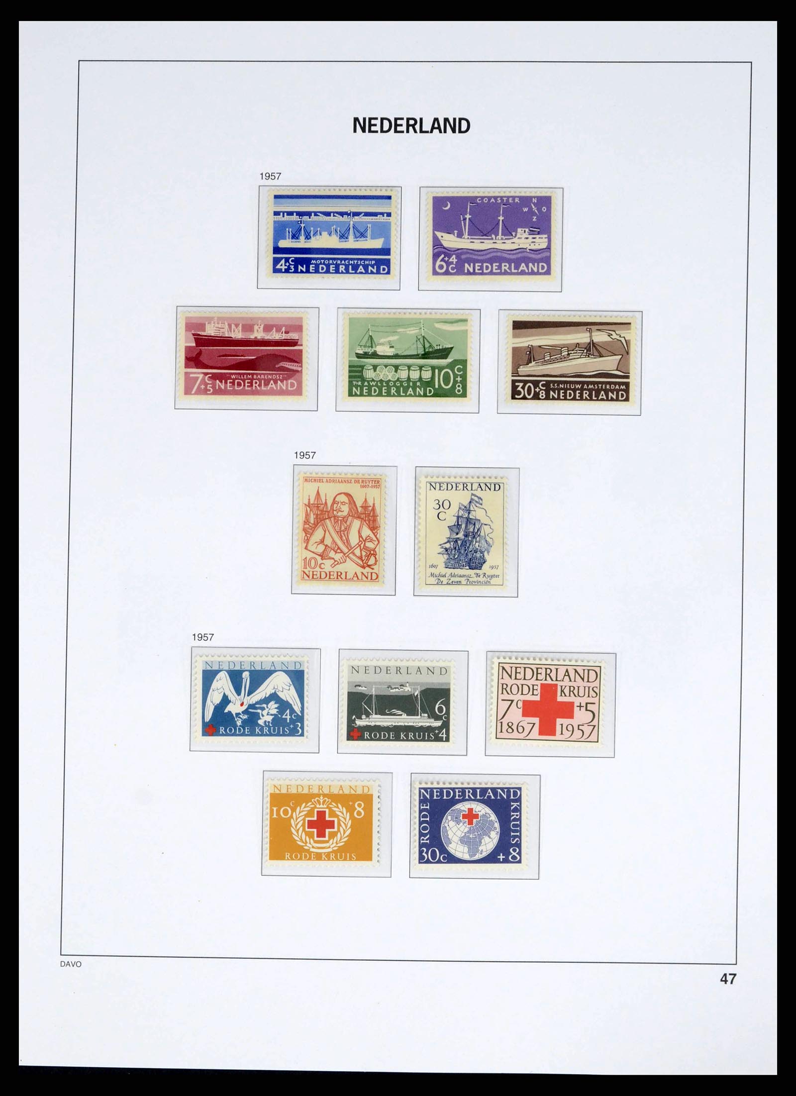 38268 0047 - Postzegelverzameling 38268 Nederland 1852-1986.