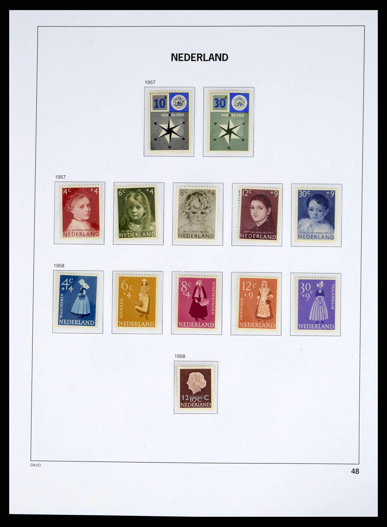 38268 0048 - Postzegelverzameling 38268 Nederland 1852-1986.