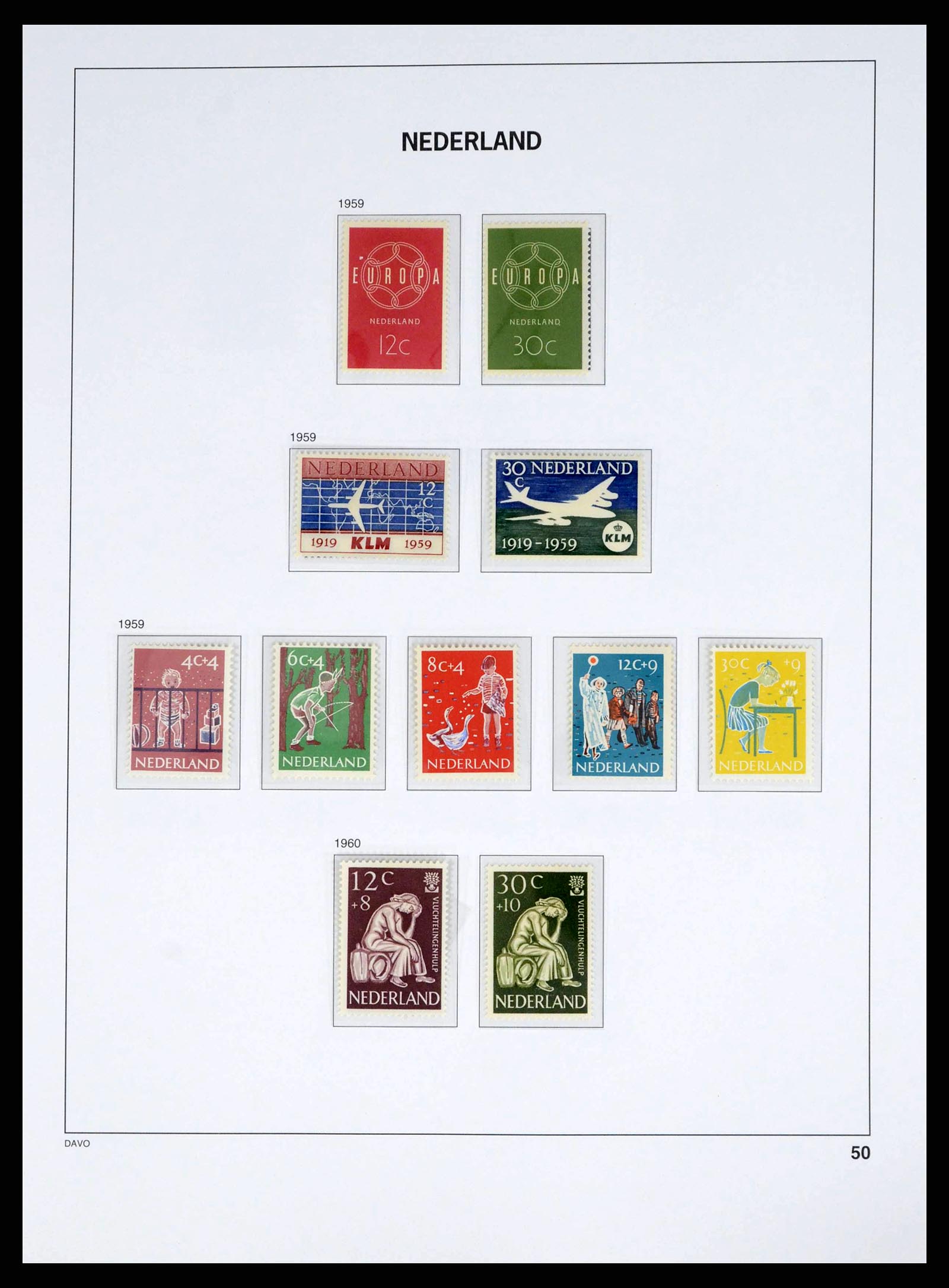 38268 0050 - Postzegelverzameling 38268 Nederland 1852-1986.