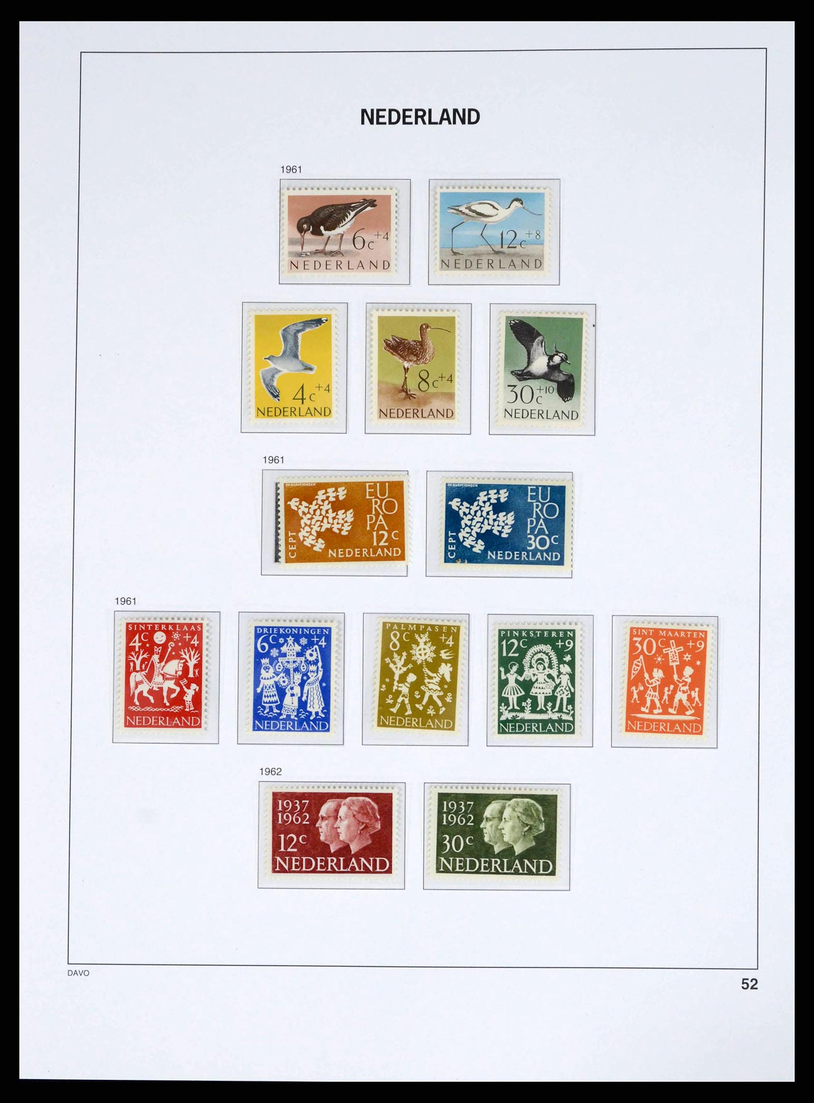 38268 0052 - Postzegelverzameling 38268 Nederland 1852-1986.