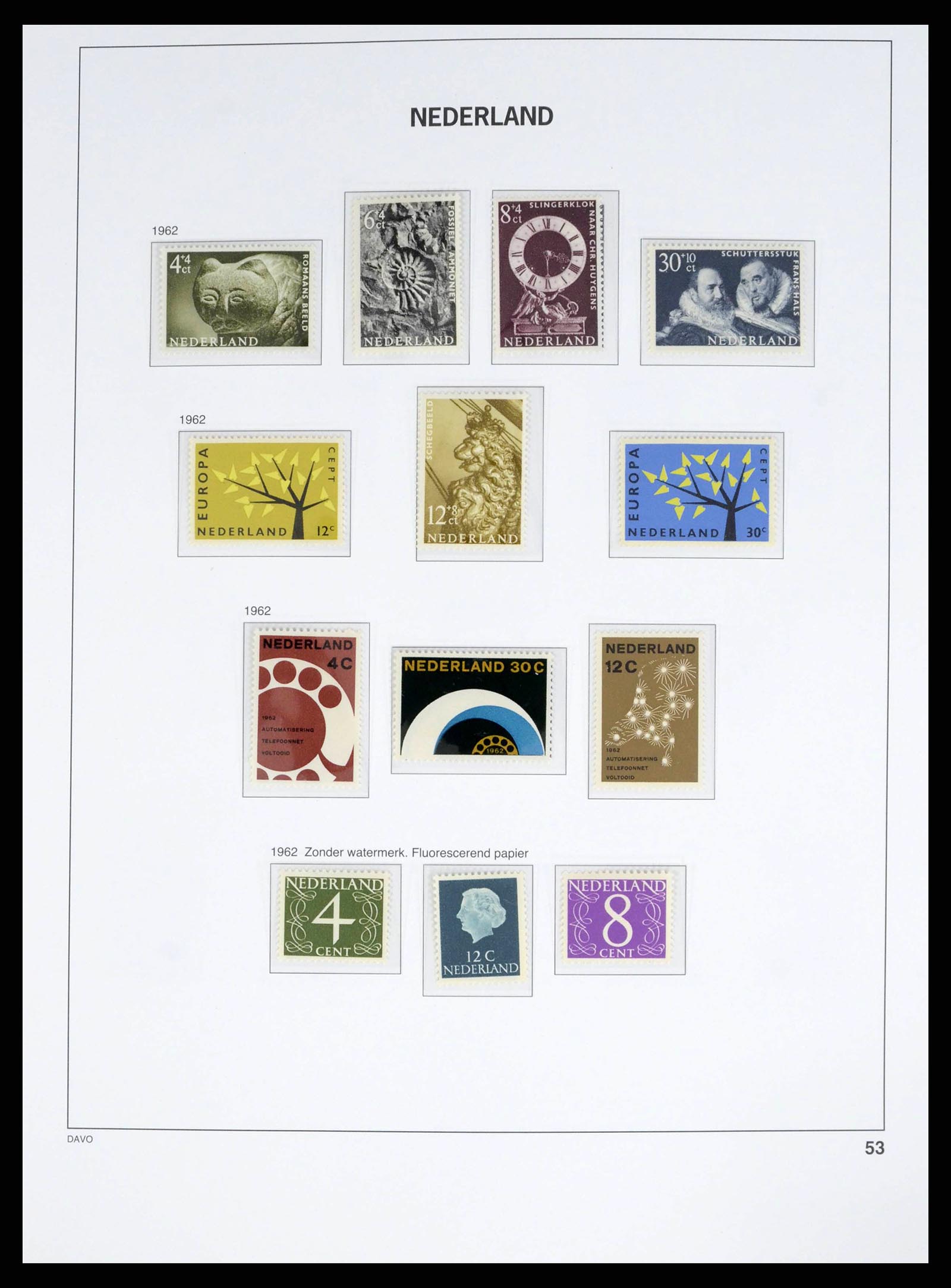 38268 0053 - Postzegelverzameling 38268 Nederland 1852-1986.