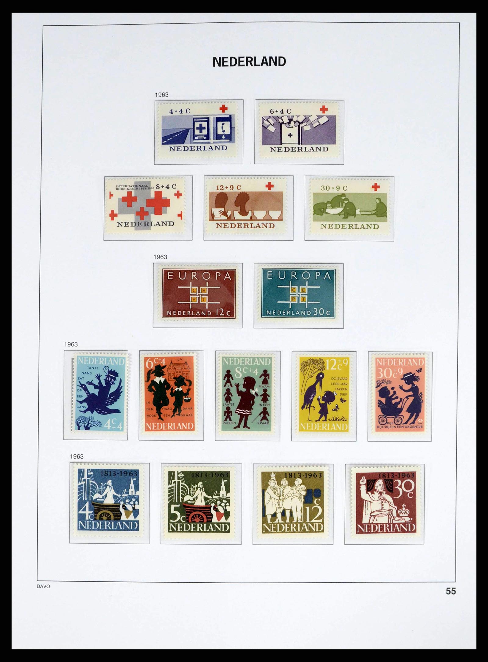 38268 0055 - Postzegelverzameling 38268 Nederland 1852-1986.