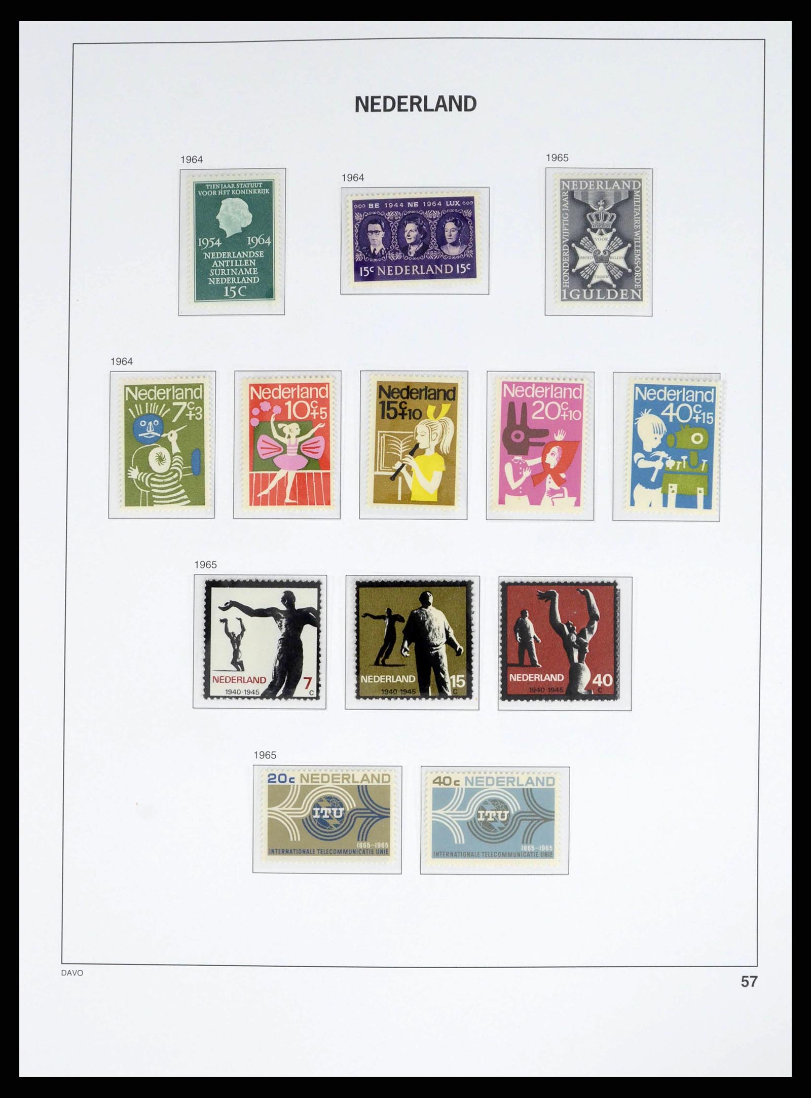 38268 0057 - Postzegelverzameling 38268 Nederland 1852-1986.