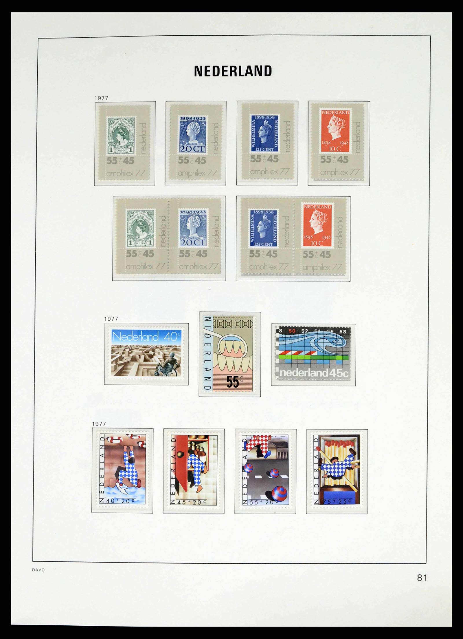 38268 0081 - Postzegelverzameling 38268 Nederland 1852-1986.