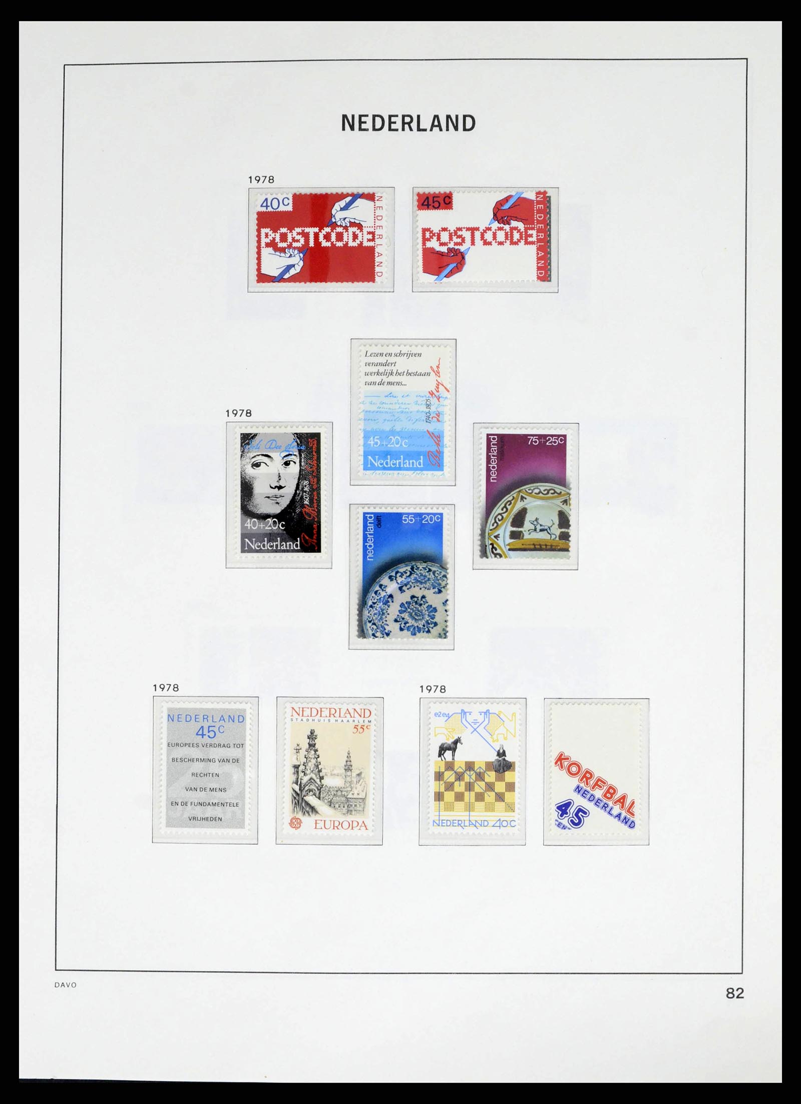 38268 0082 - Postzegelverzameling 38268 Nederland 1852-1986.