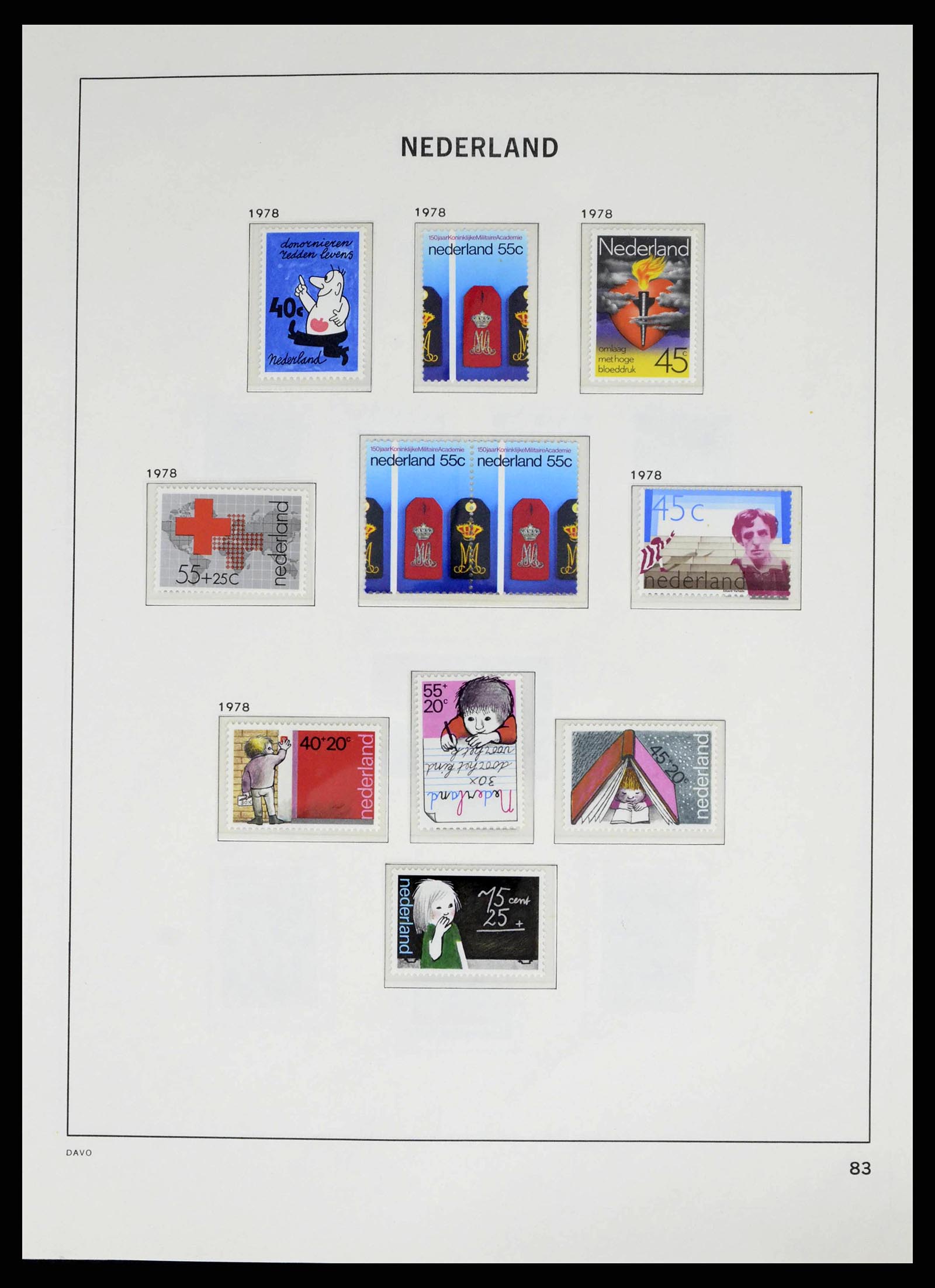 38268 0083 - Postzegelverzameling 38268 Nederland 1852-1986.
