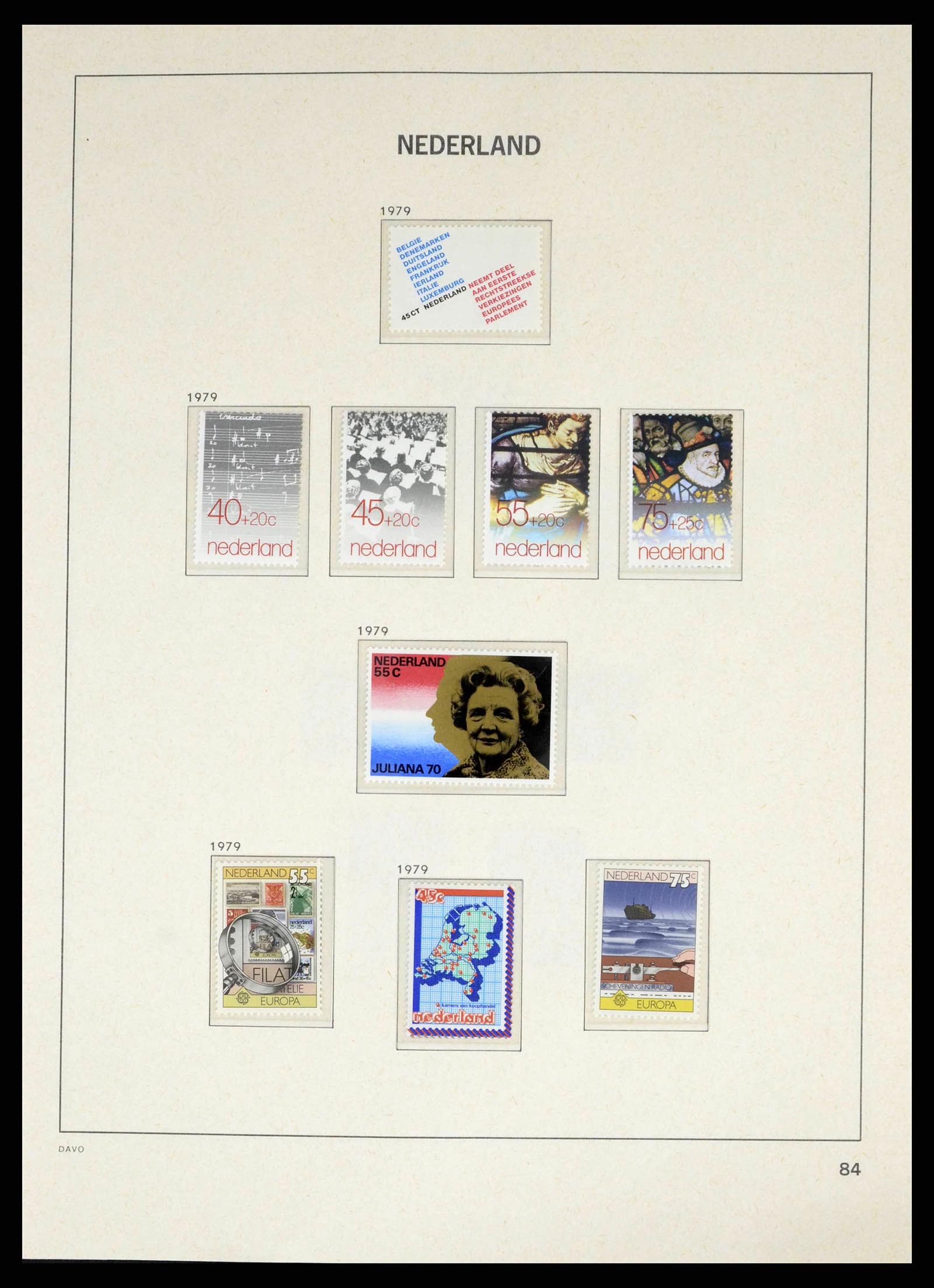 38268 0084 - Postzegelverzameling 38268 Nederland 1852-1986.