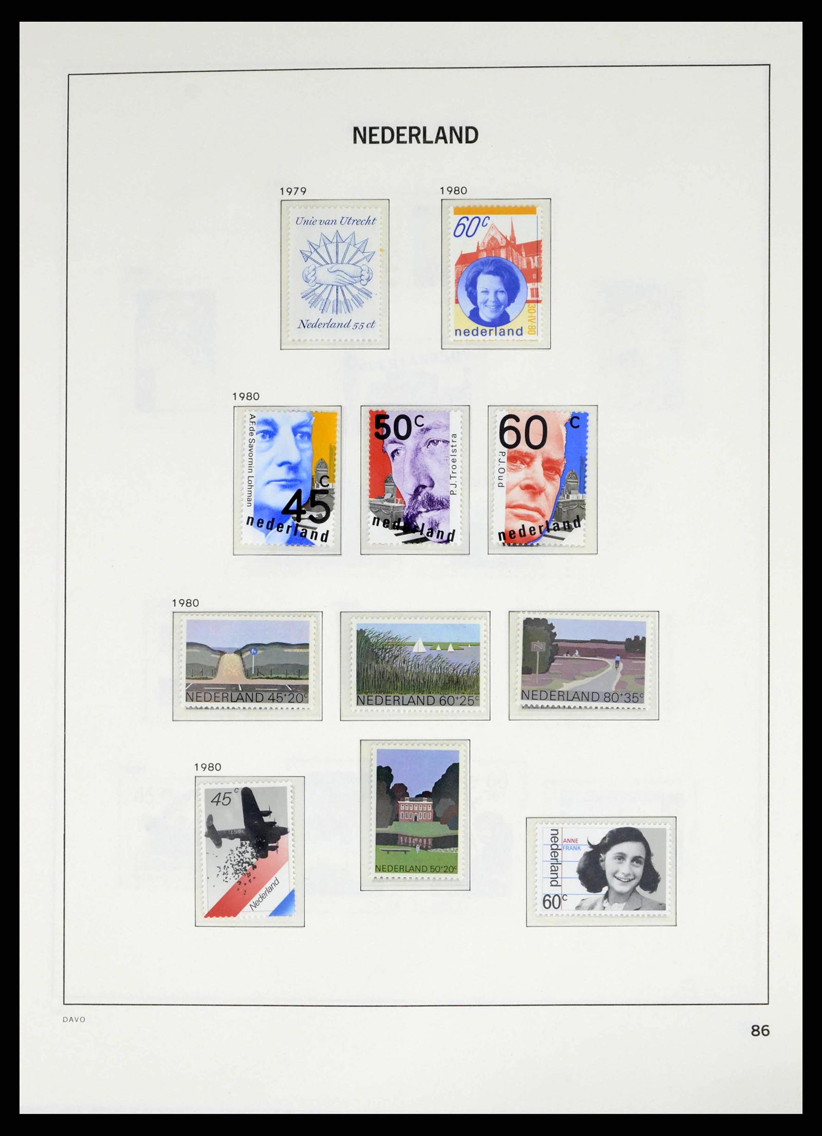 38268 0086 - Postzegelverzameling 38268 Nederland 1852-1986.