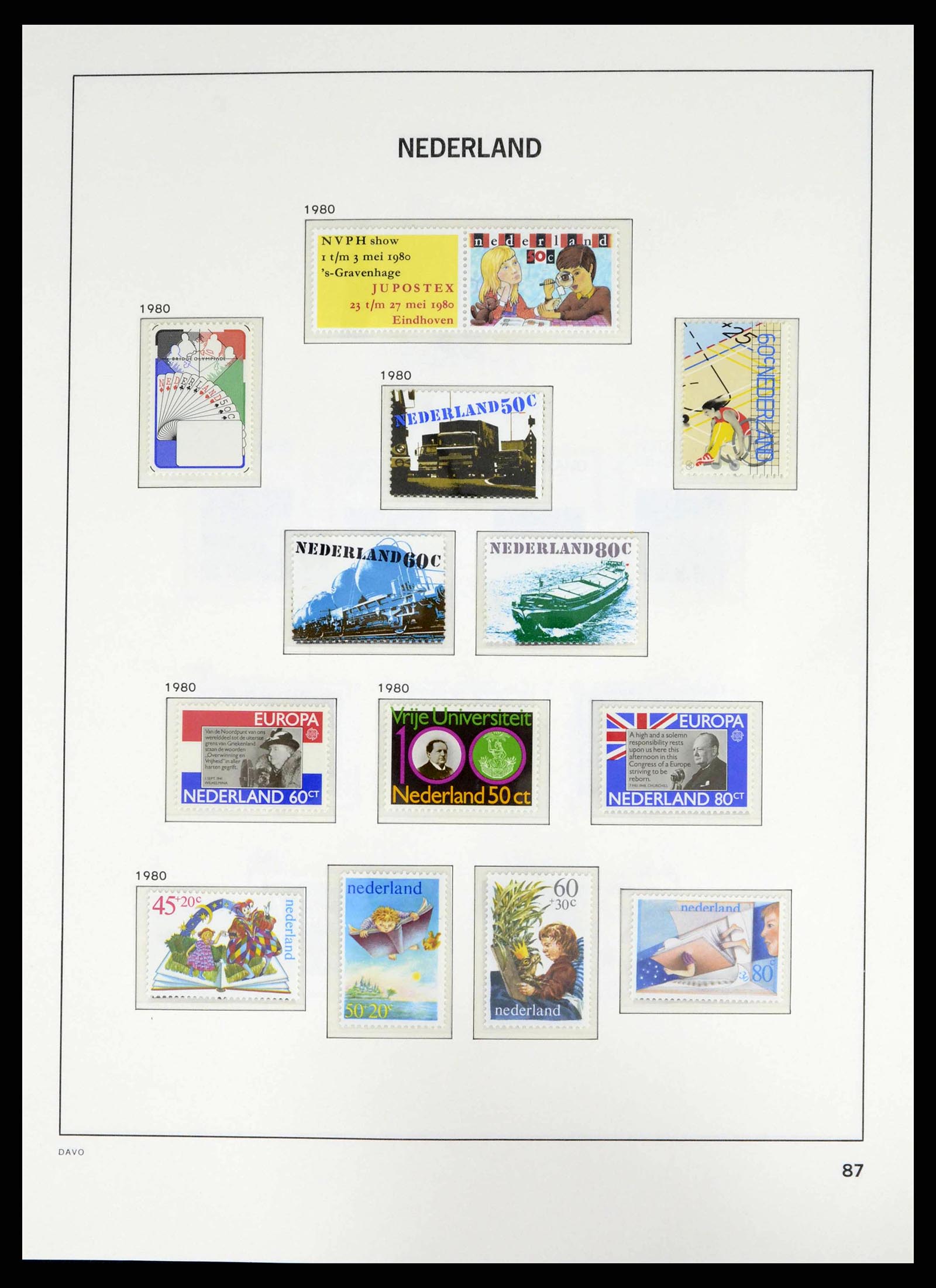 38268 0087 - Postzegelverzameling 38268 Nederland 1852-1986.