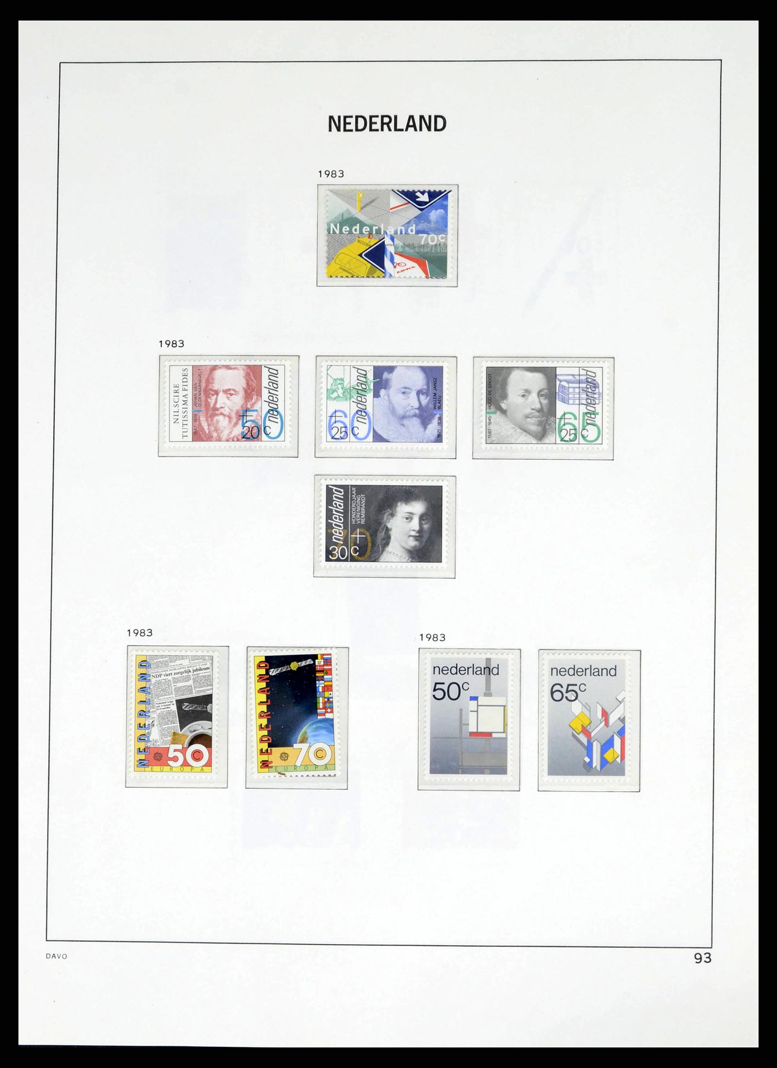 38268 0093 - Postzegelverzameling 38268 Nederland 1852-1986.