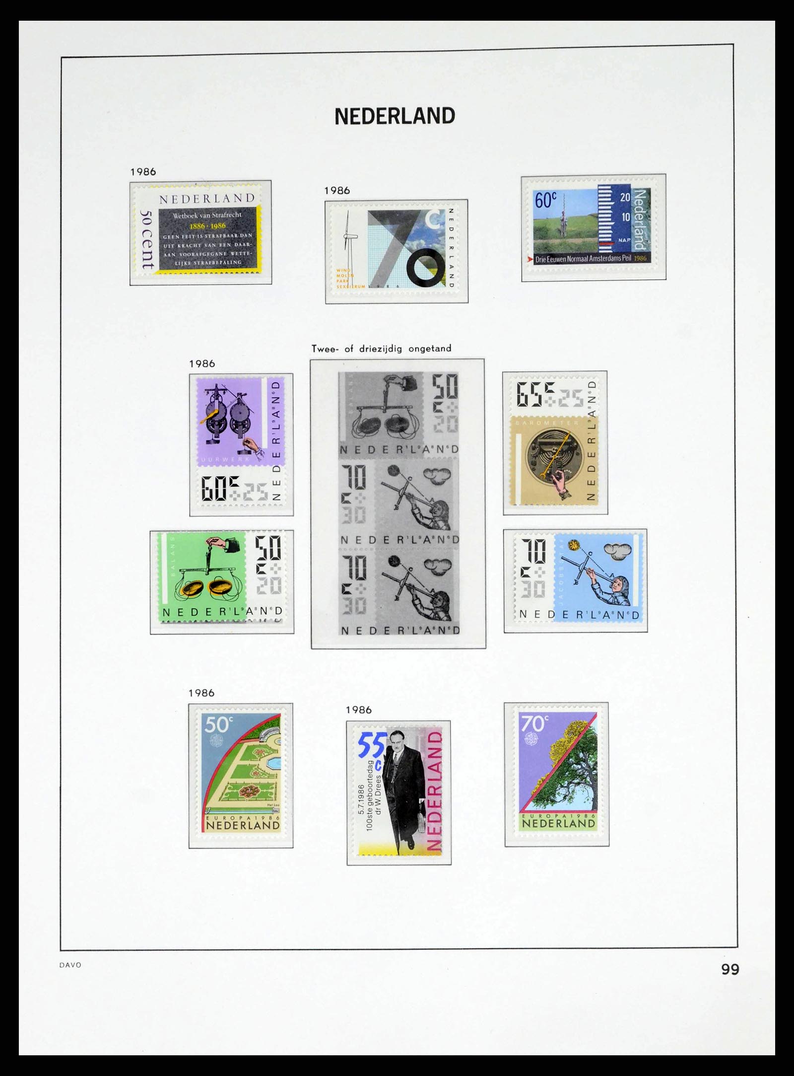 38268 0099 - Postzegelverzameling 38268 Nederland 1852-1986.