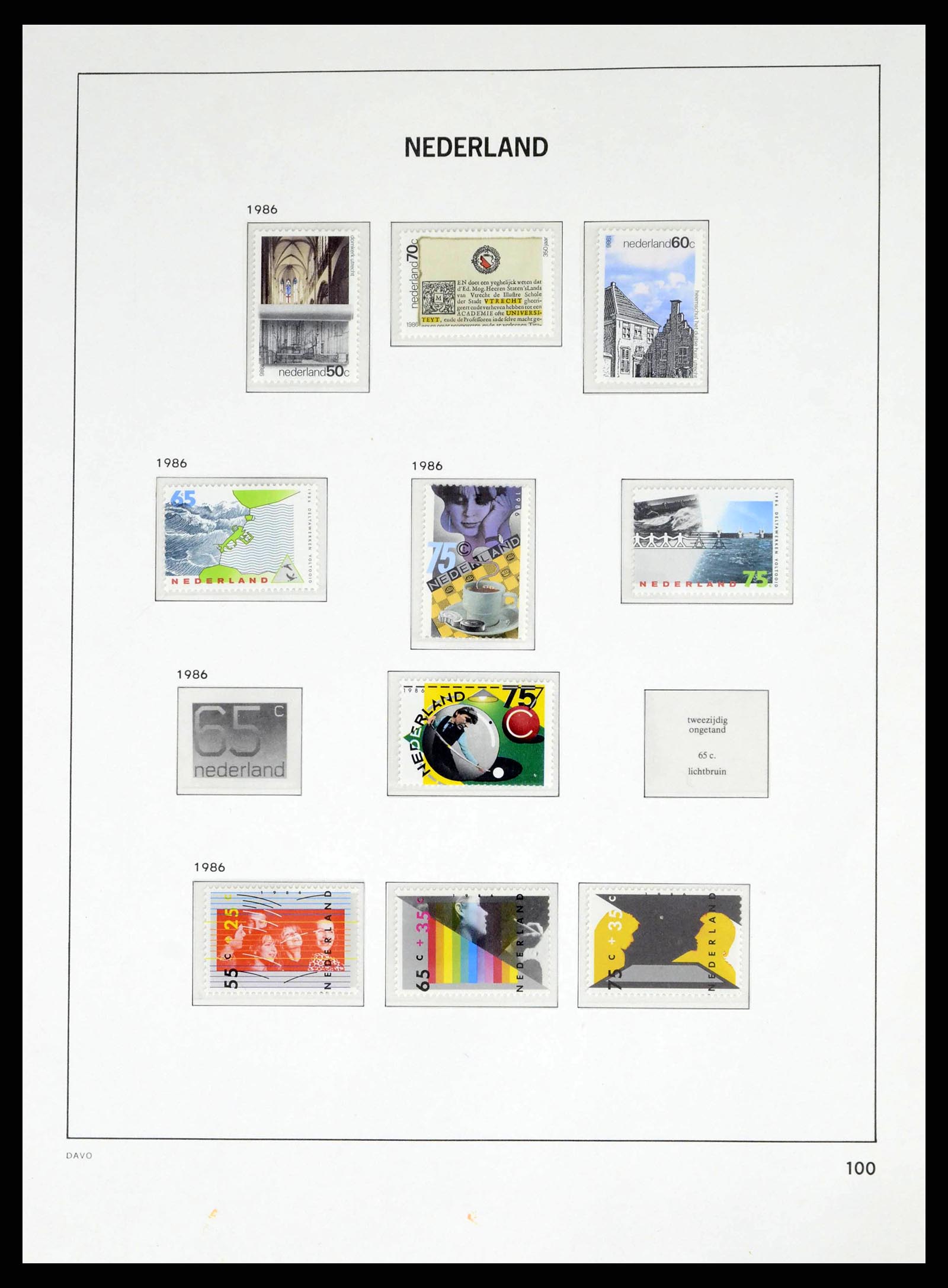 38268 0100 - Postzegelverzameling 38268 Nederland 1852-1986.
