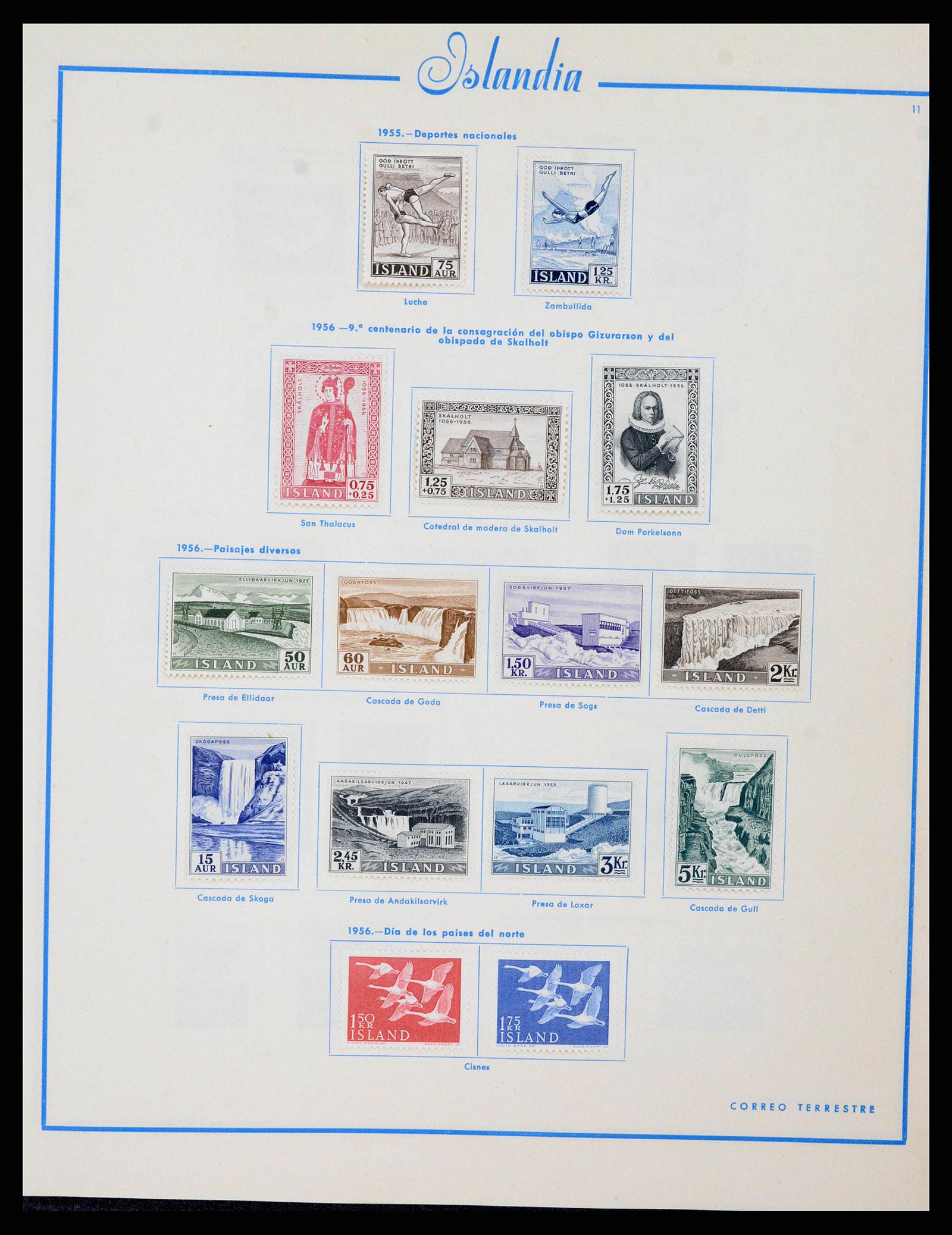 38270 0011 - Postzegelverzameling 38270 IJsland 1873-1964.