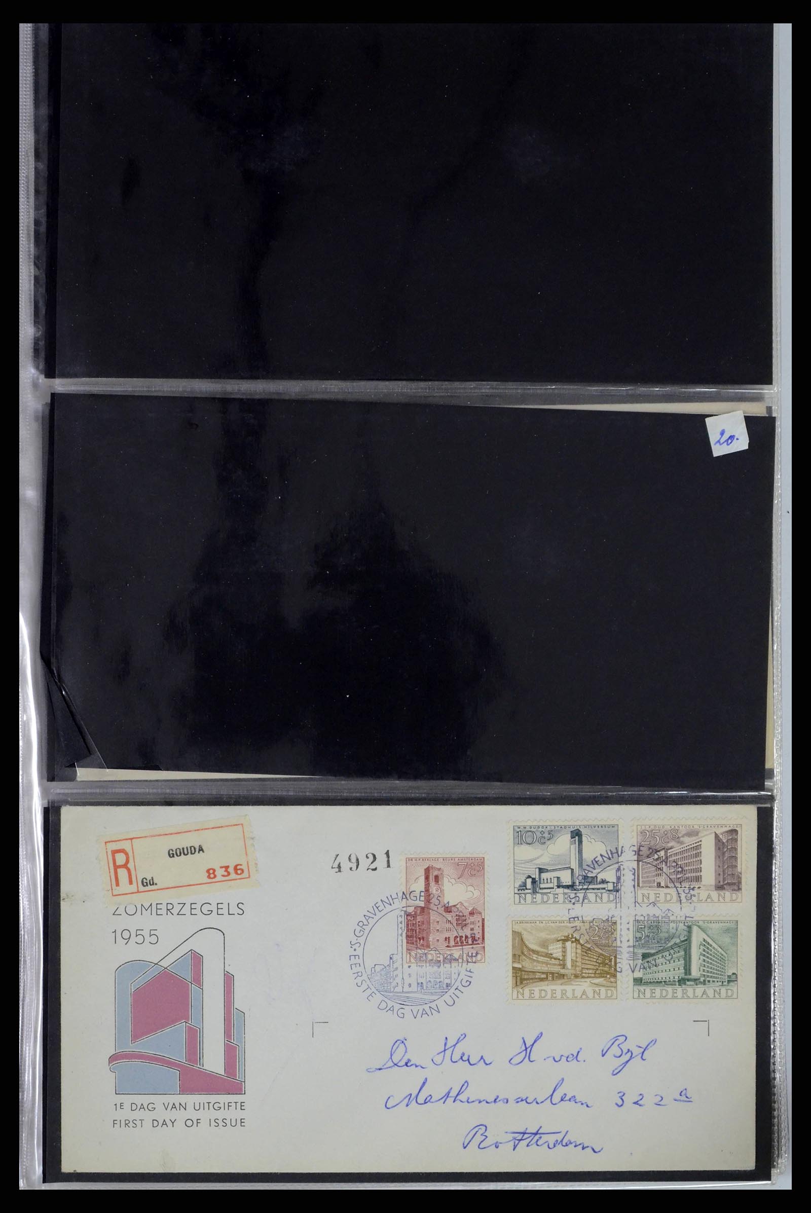 38271 0007 - Postzegelverzameling 38271 Nederland FDC's 1950-1995.