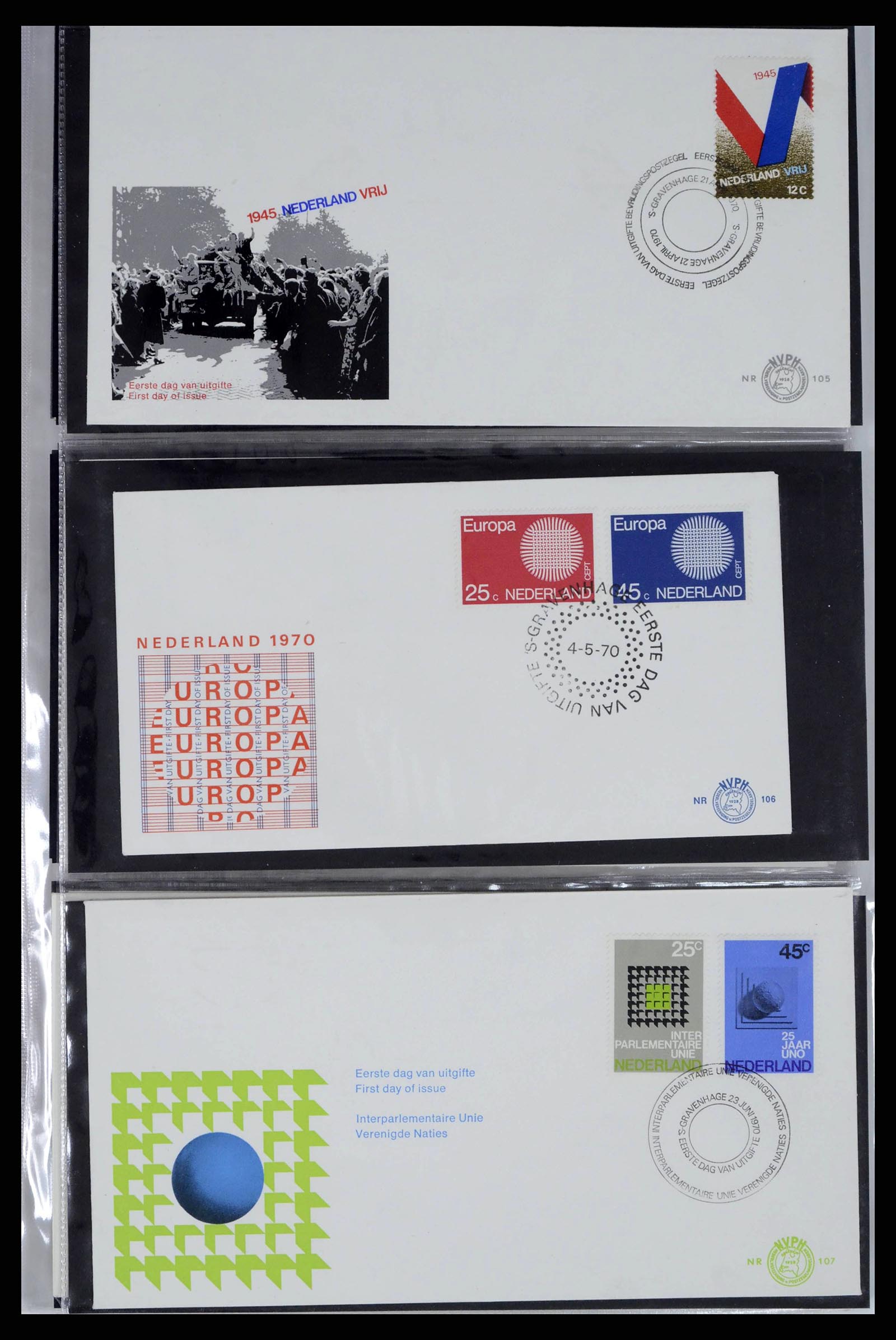 38271 0036 - Stamp collection 38271 Netherlands FDC's 1950-1995.