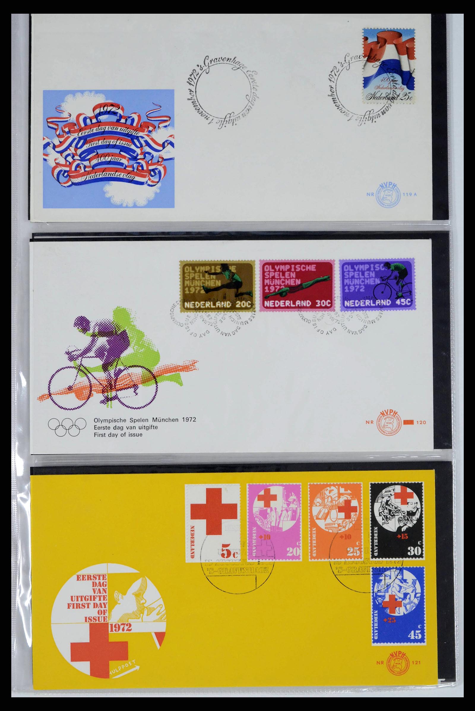 38271 0041 - Stamp collection 38271 Netherlands FDC's 1950-1995.