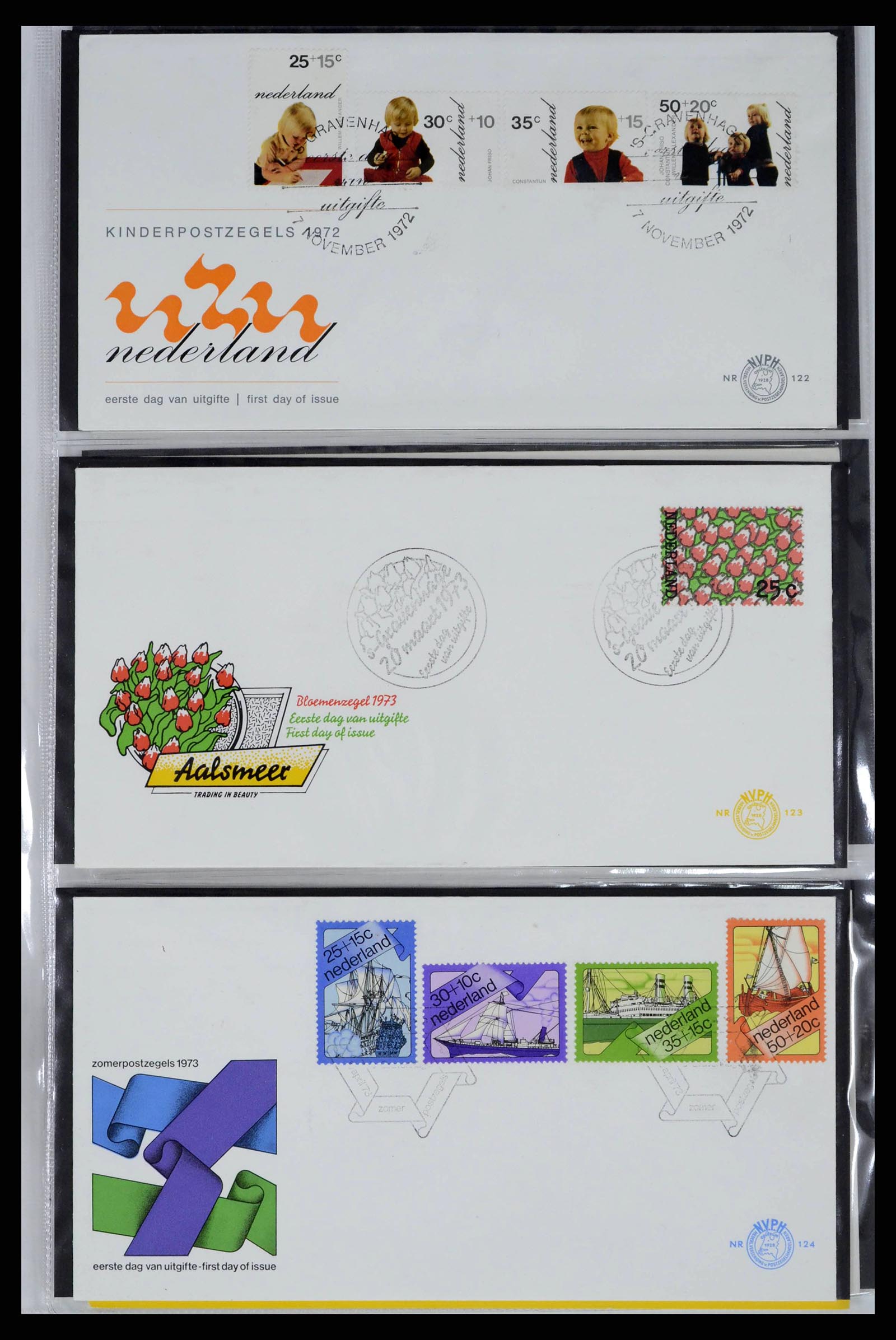 38271 0042 - Stamp collection 38271 Netherlands FDC's 1950-1995.