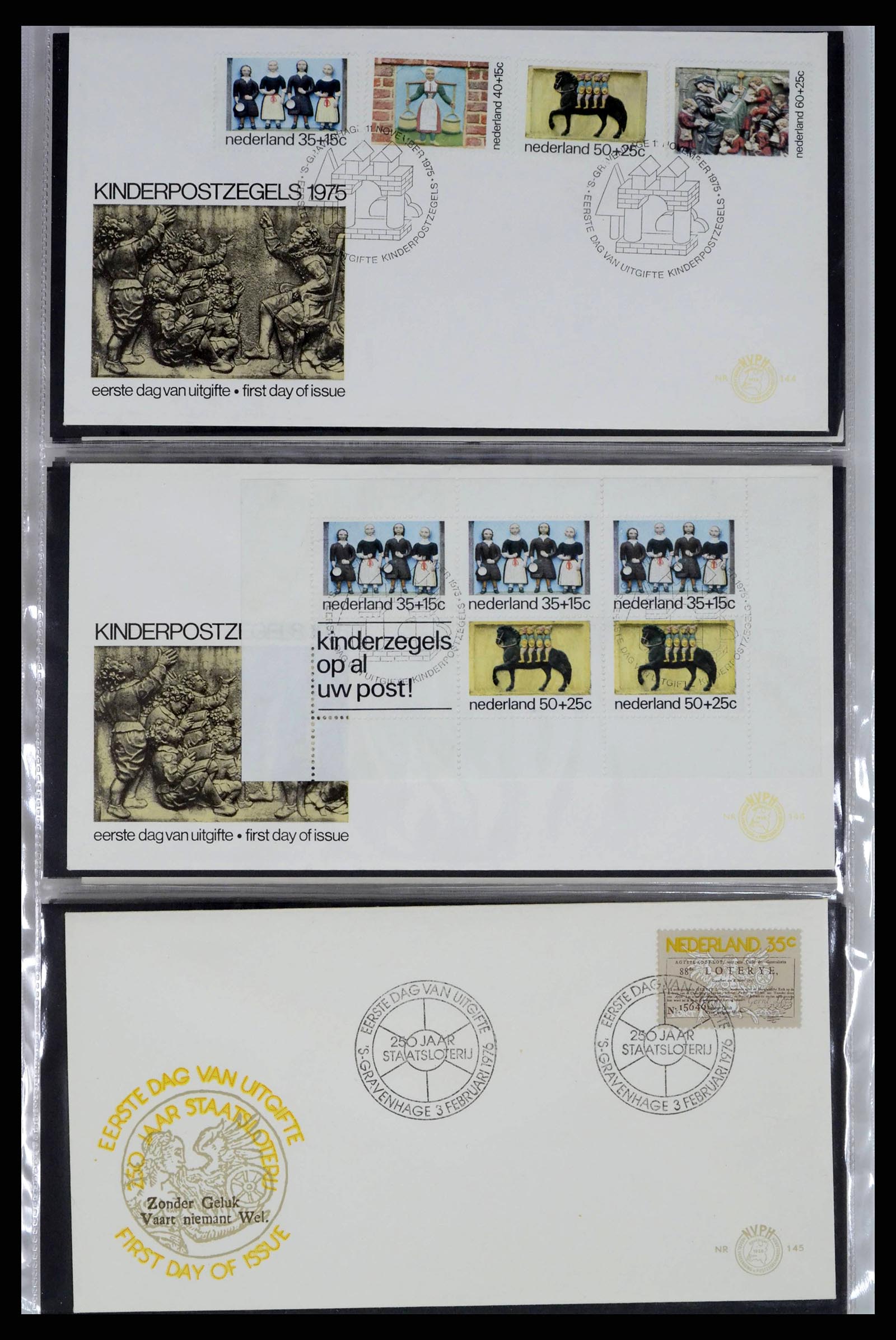 38271 0050 - Stamp collection 38271 Netherlands FDC's 1950-1995.