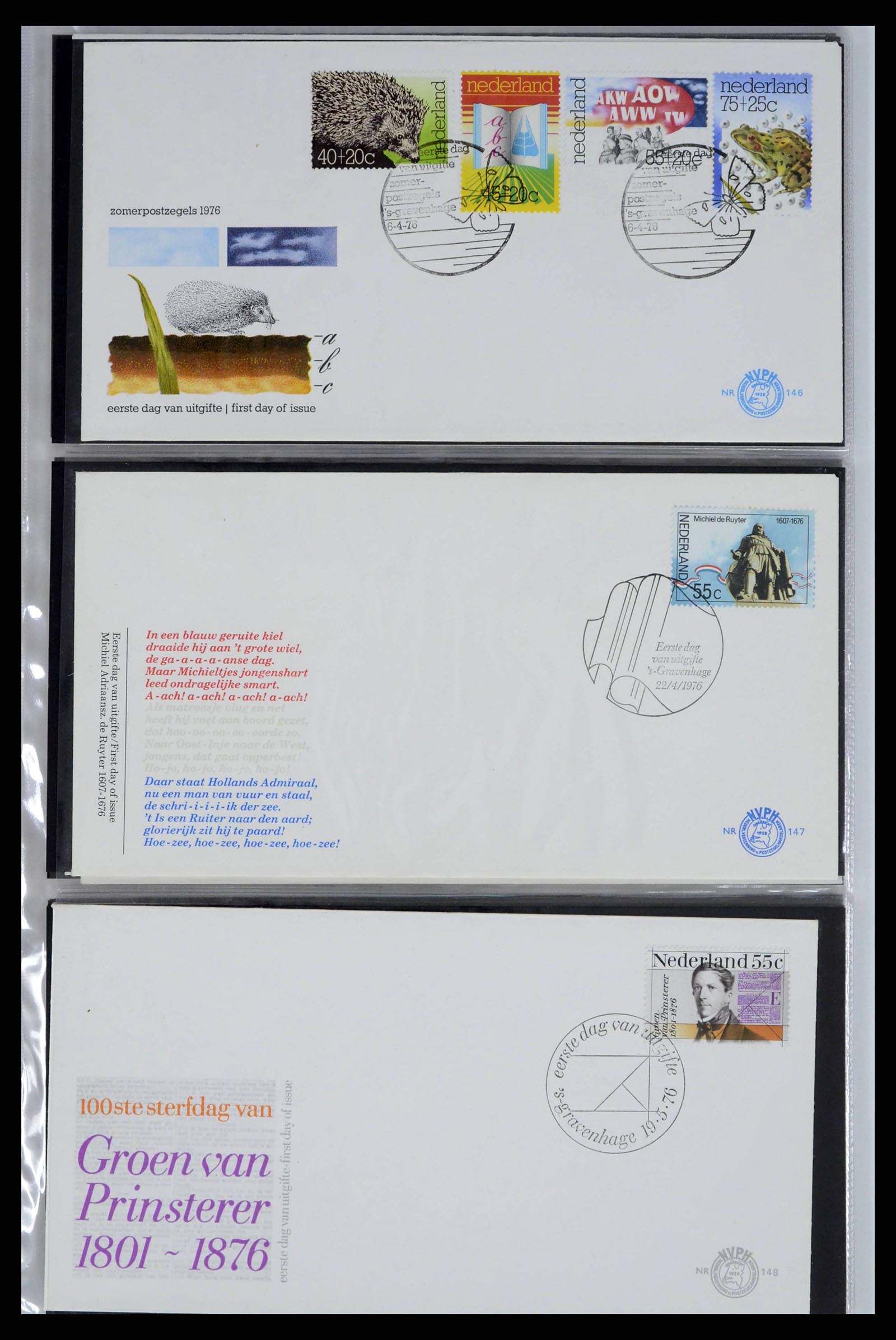 38271 0051 - Stamp collection 38271 Netherlands FDC's 1950-1995.