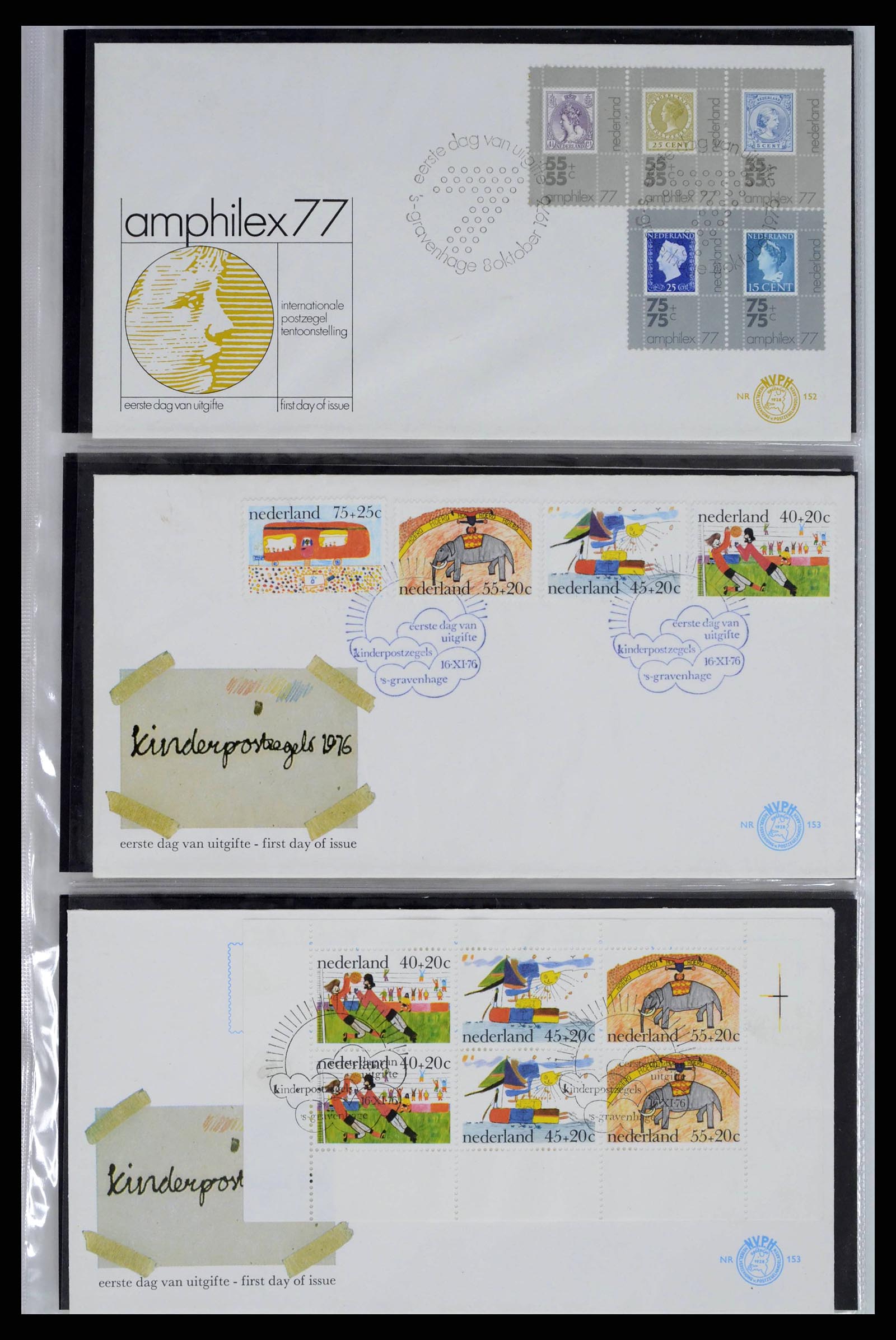 38271 0053 - Stamp collection 38271 Netherlands FDC's 1950-1995.