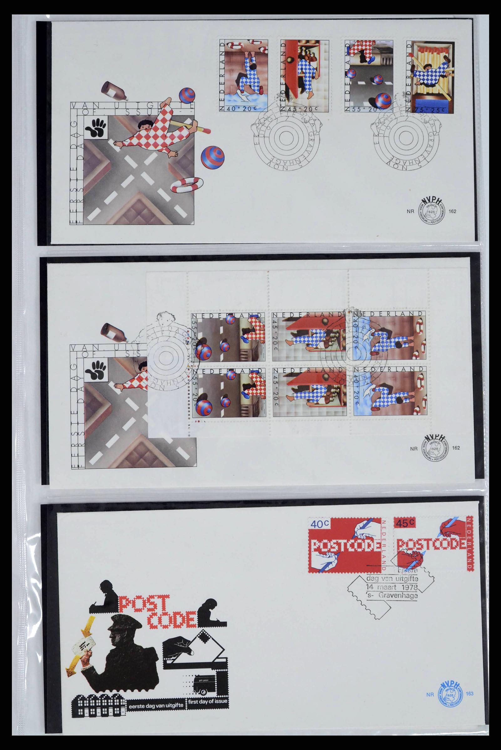 38271 0057 - Stamp collection 38271 Netherlands FDC's 1950-1995.