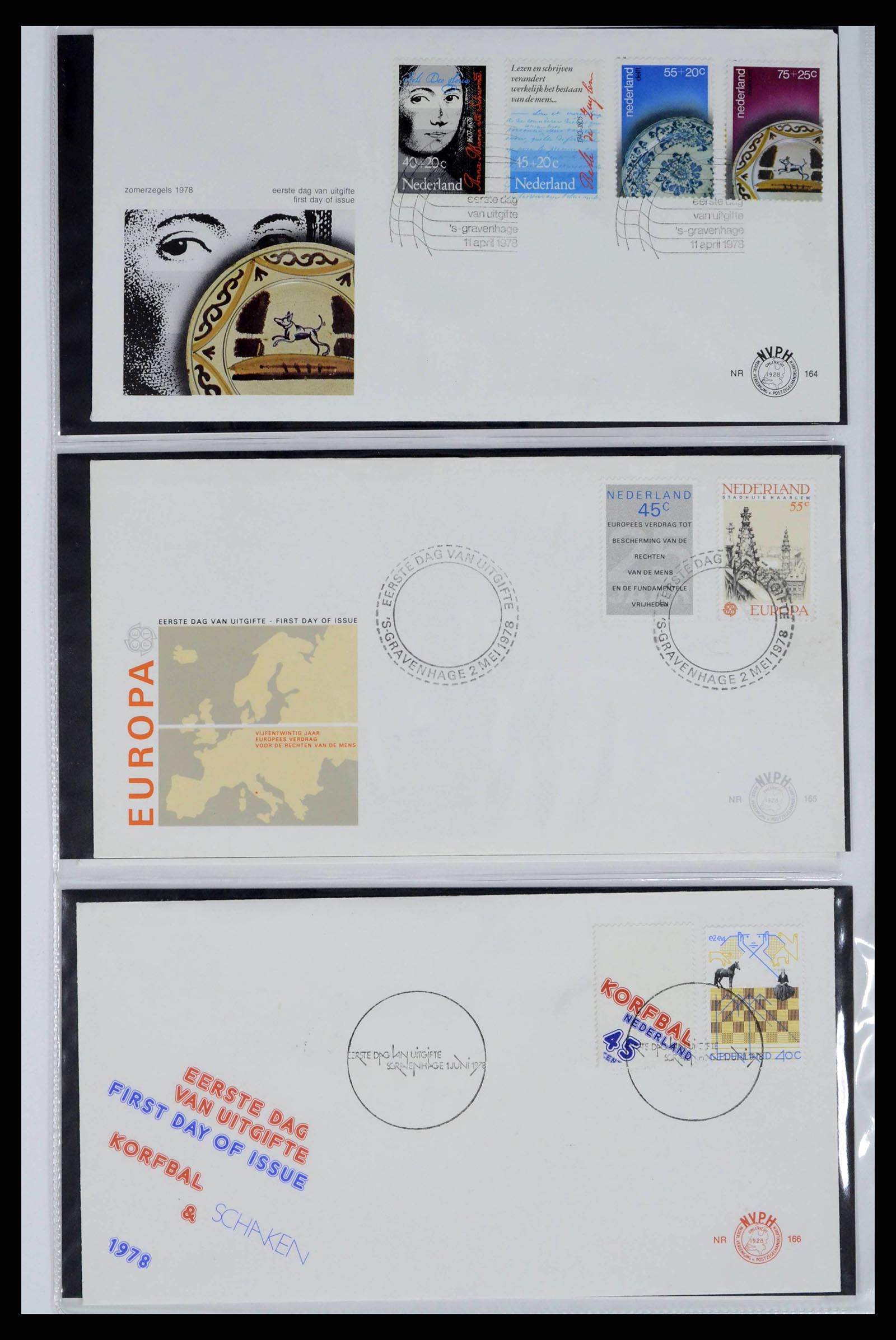 38271 0058 - Stamp collection 38271 Netherlands FDC's 1950-1995.