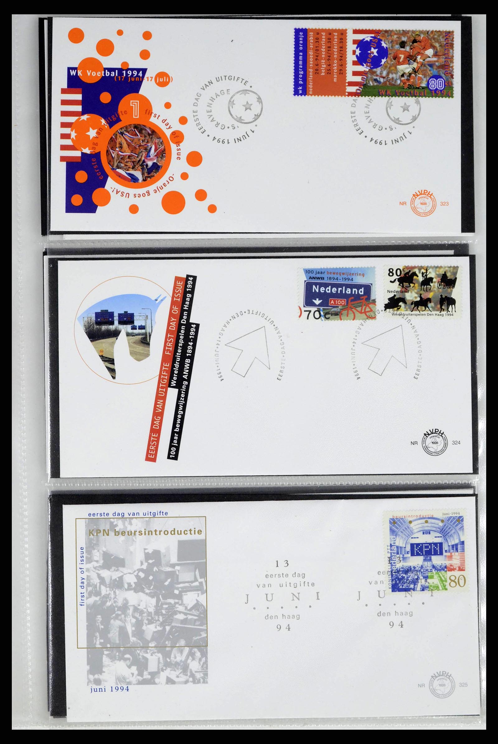 38271 0122 - Stamp collection 38271 Netherlands FDC's 1950-1995.