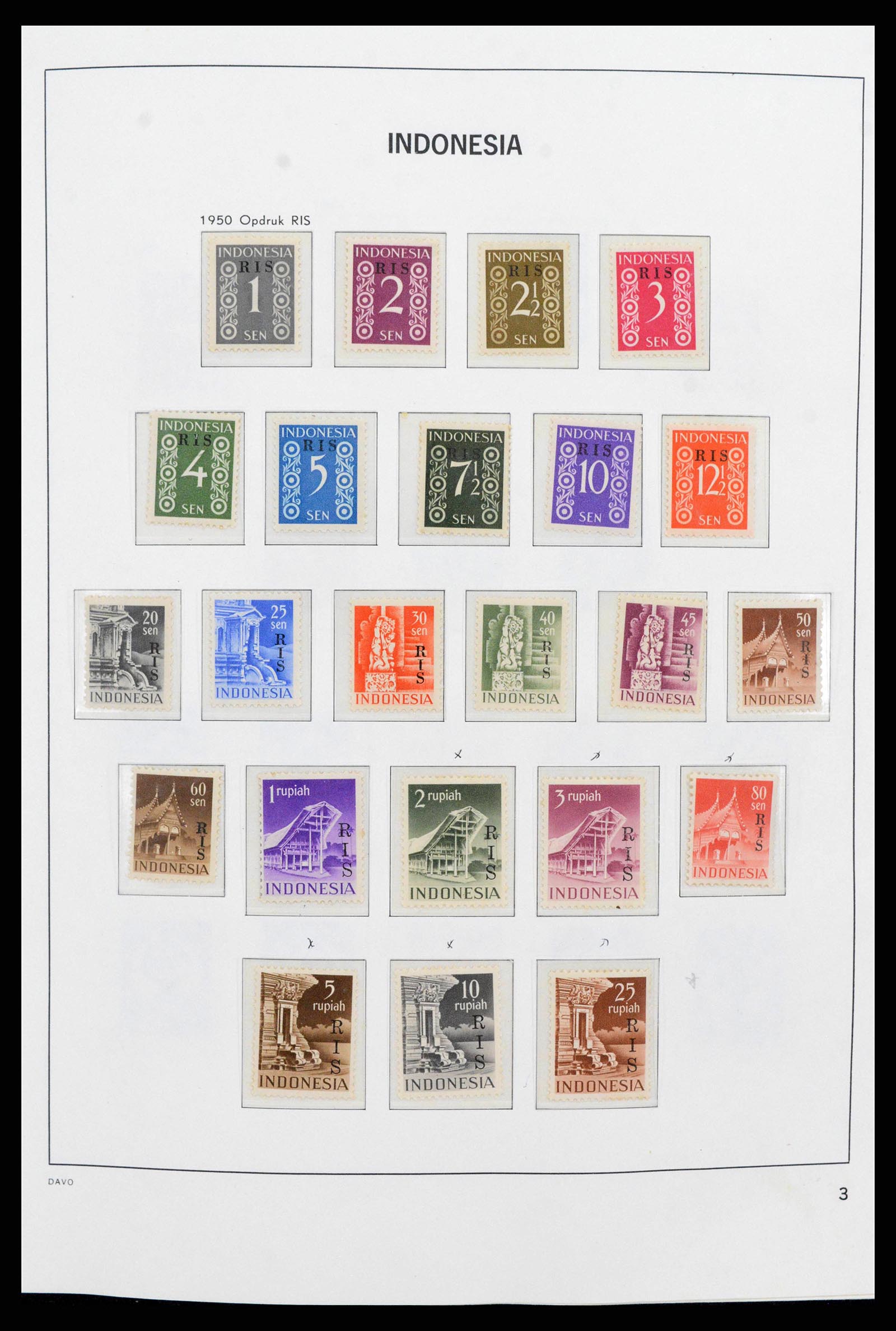 38272 0003 - Postzegelverzameling 38272 Indonesië 1949-2009.