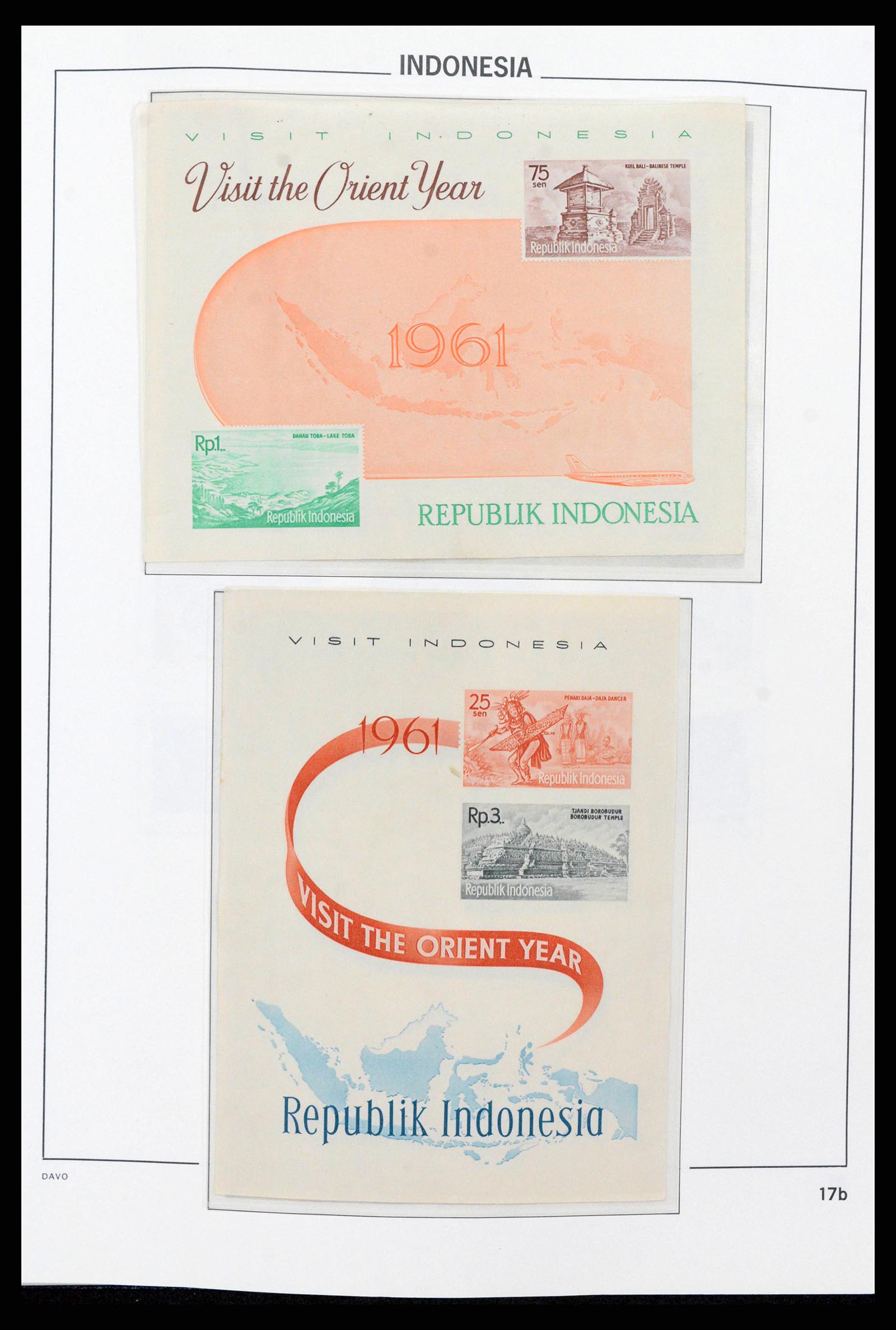 38272 0019 - Postzegelverzameling 38272 Indonesië 1949-2009.
