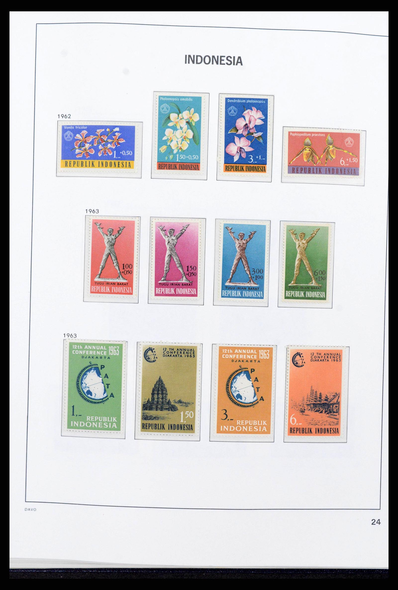 38272 0026 - Postzegelverzameling 38272 Indonesië 1949-2009.