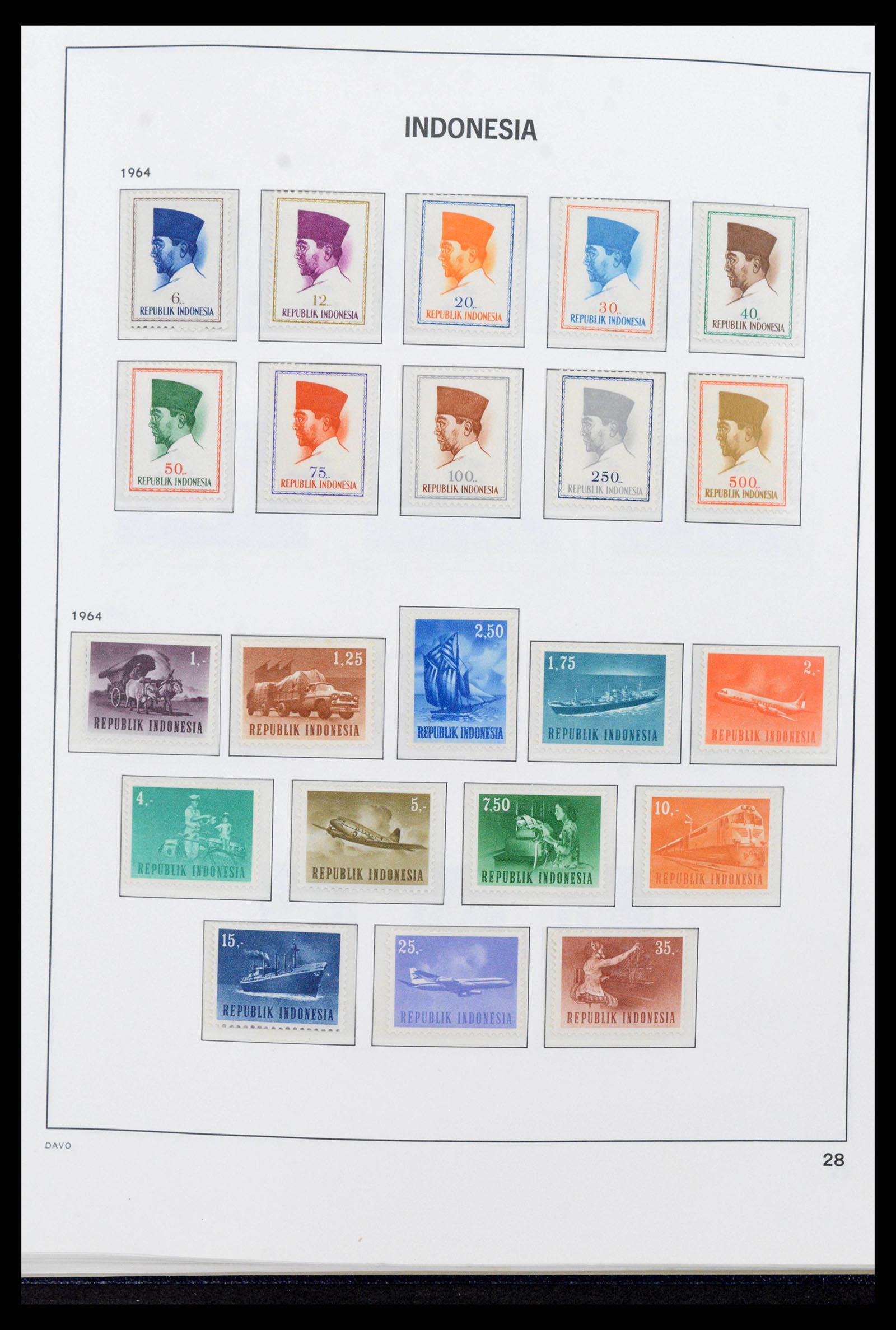 38272 0030 - Postzegelverzameling 38272 Indonesië 1949-2009.