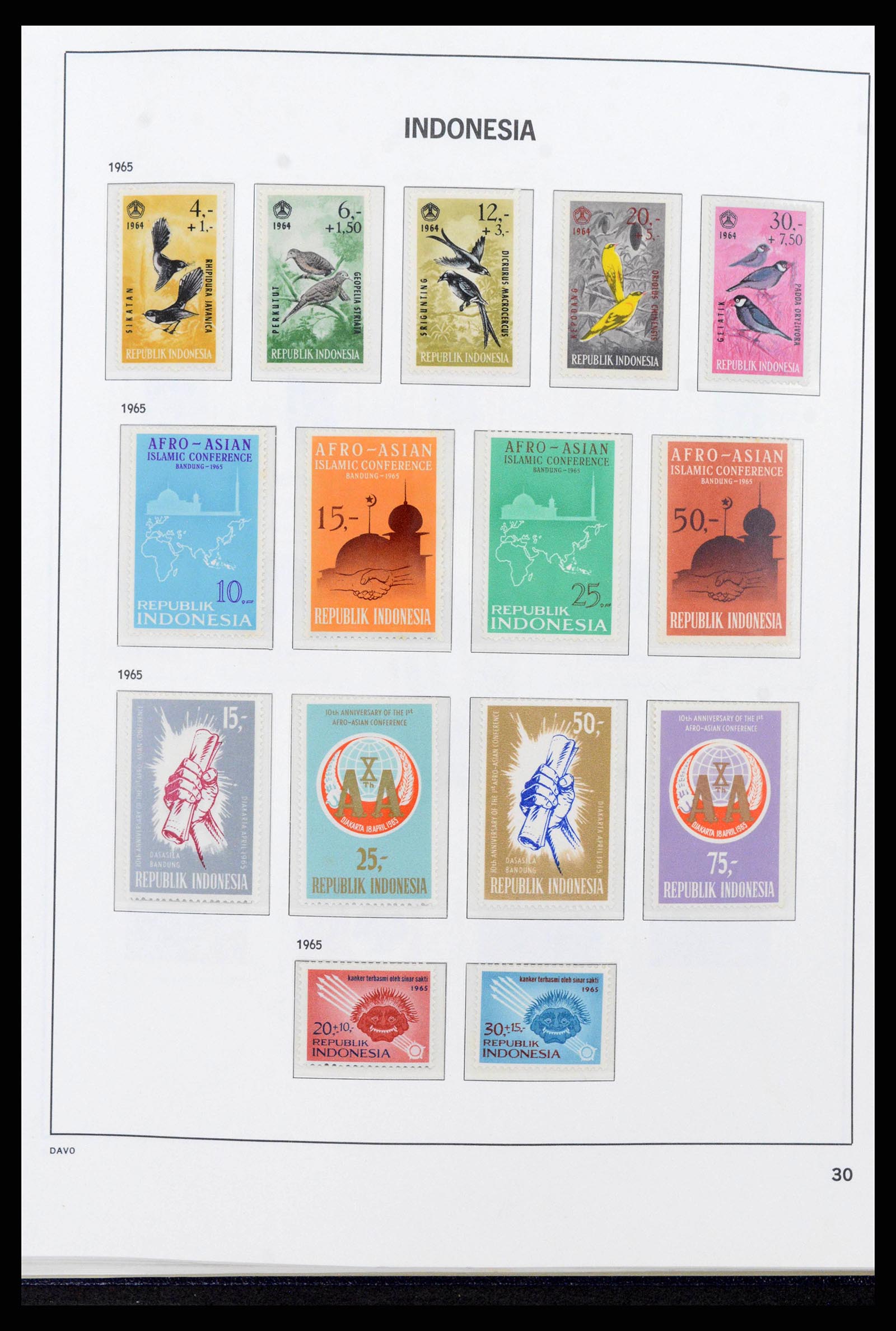 38272 0032 - Postzegelverzameling 38272 Indonesië 1949-2009.