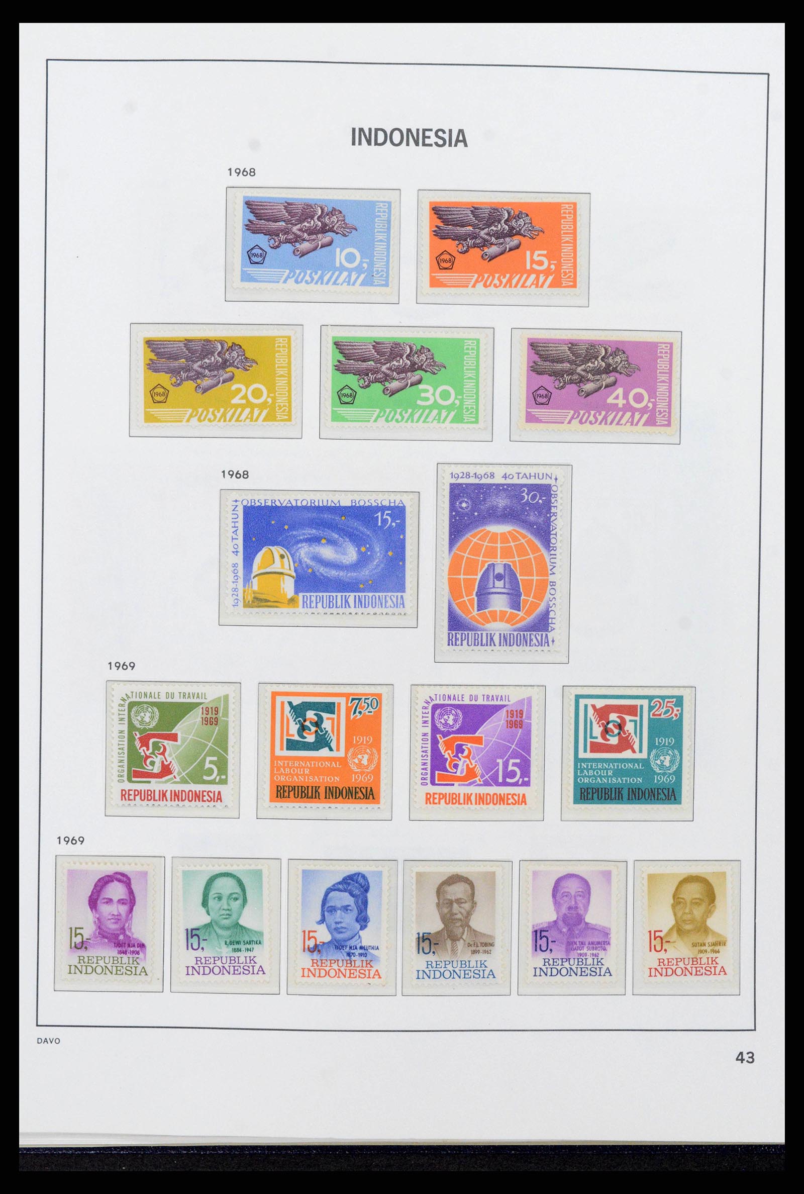 38272 0045 - Stamp collection 38272 Indonesia 1949-2009.