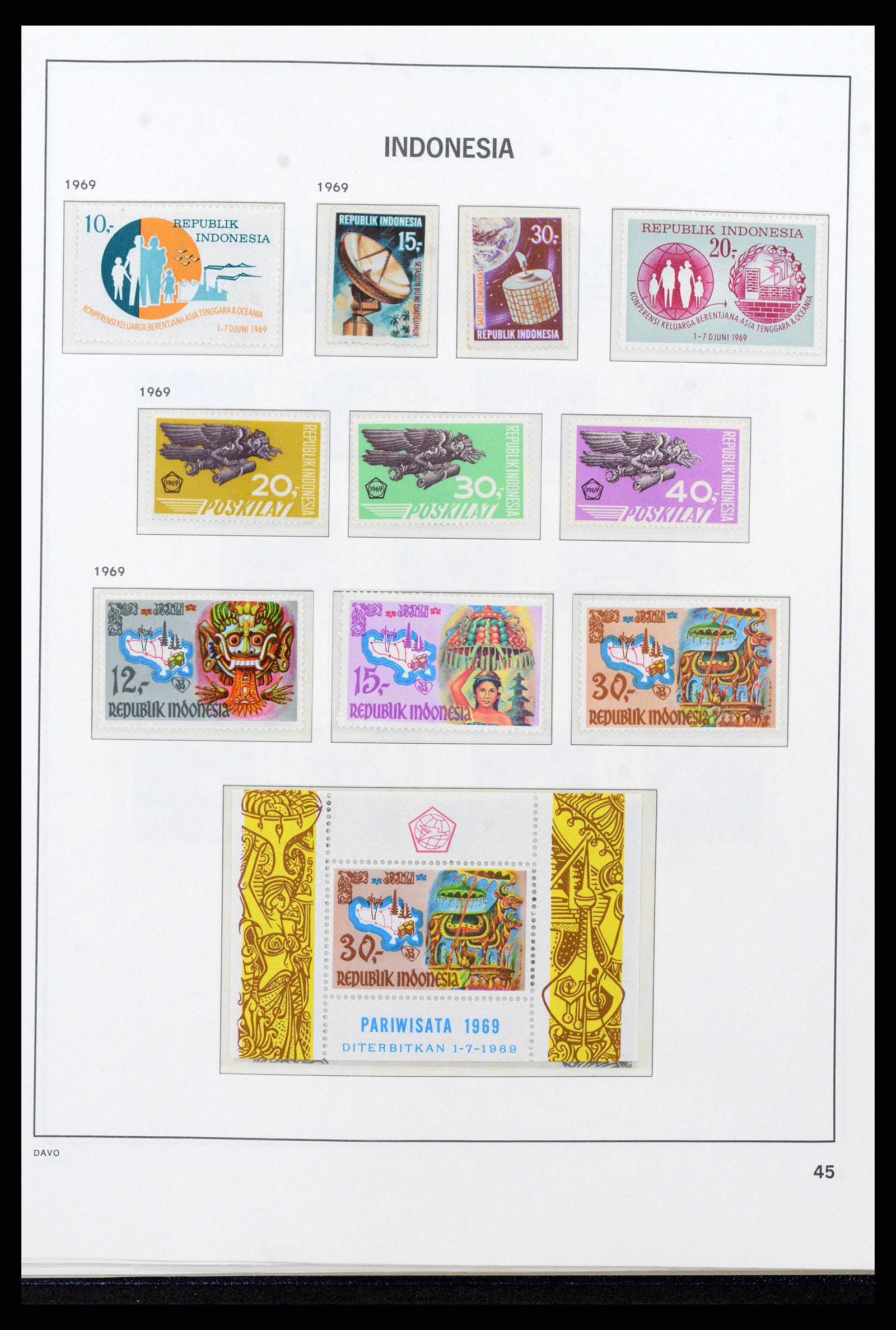 38272 0047 - Stamp collection 38272 Indonesia 1949-2009.