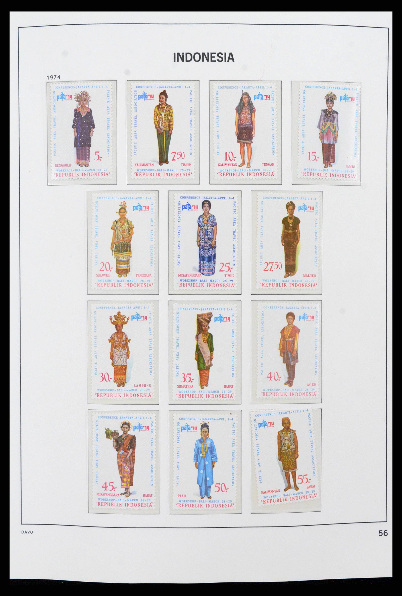 38272 0070 - Postzegelverzameling 38272 Indonesië 1949-2009.