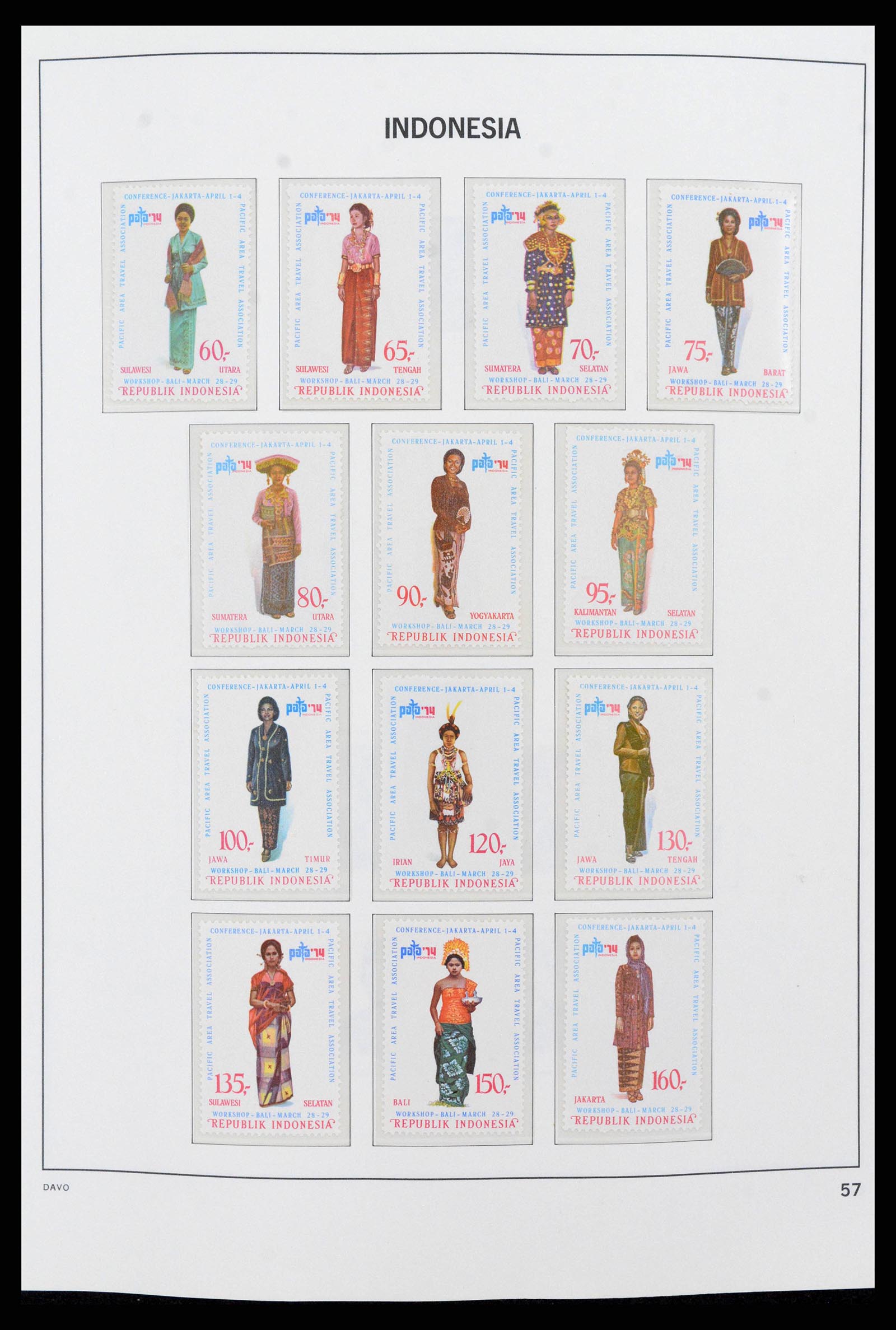 38272 0071 - Postzegelverzameling 38272 Indonesië 1949-2009.