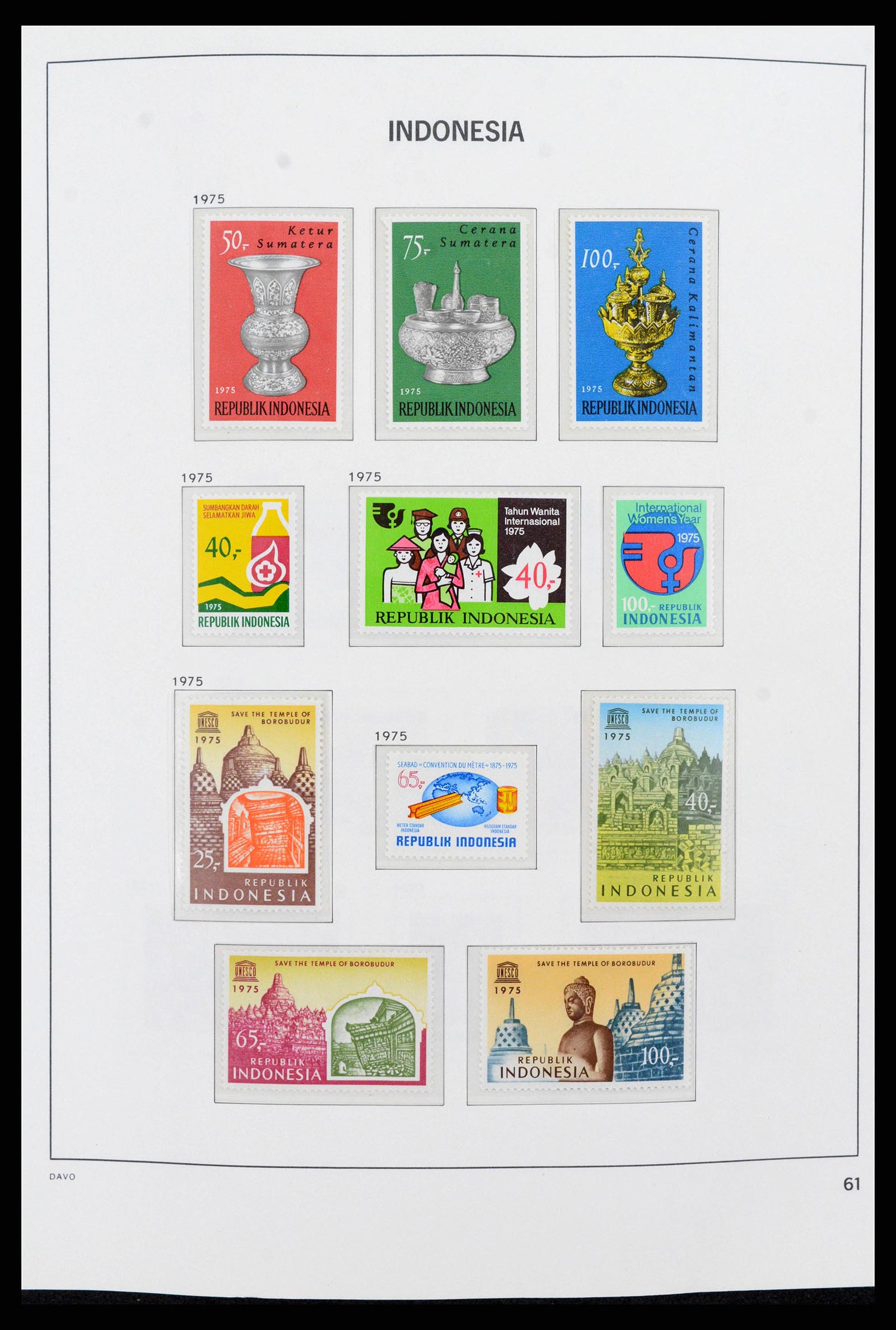 38272 0075 - Postzegelverzameling 38272 Indonesië 1949-2009.