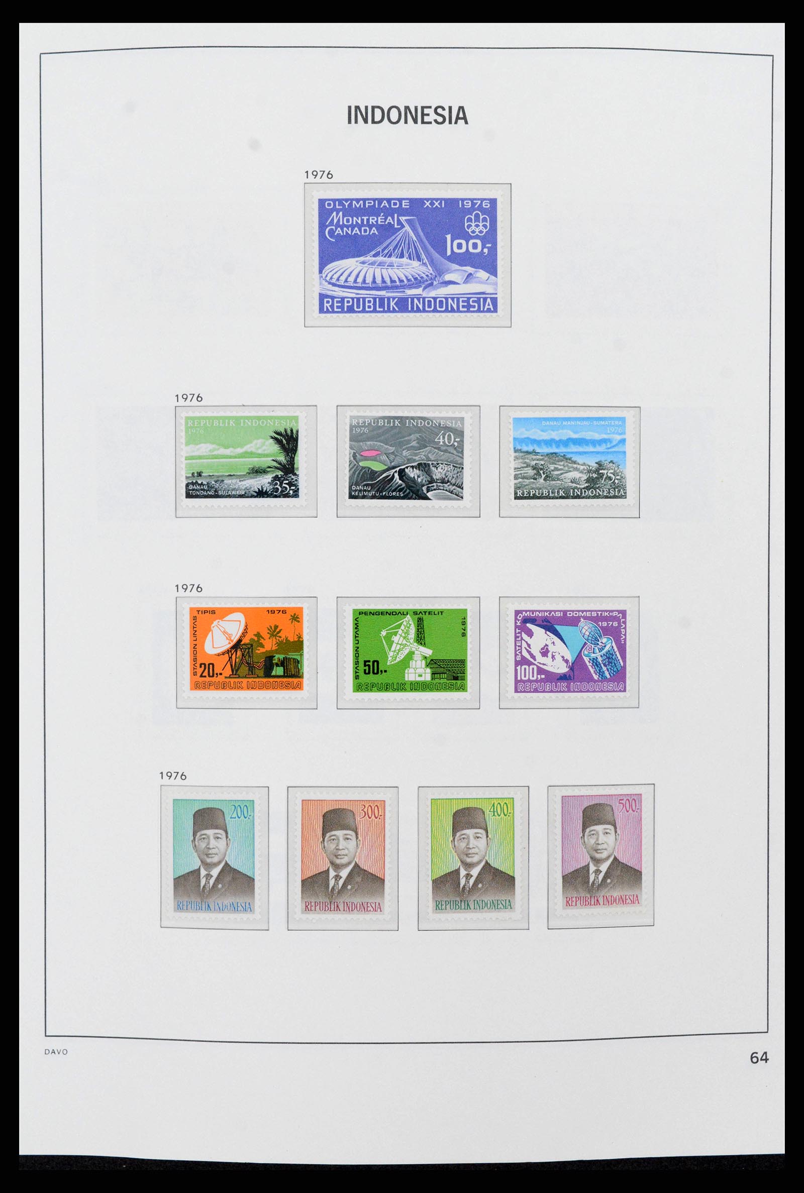 38272 0078 - Postzegelverzameling 38272 Indonesië 1949-2009.