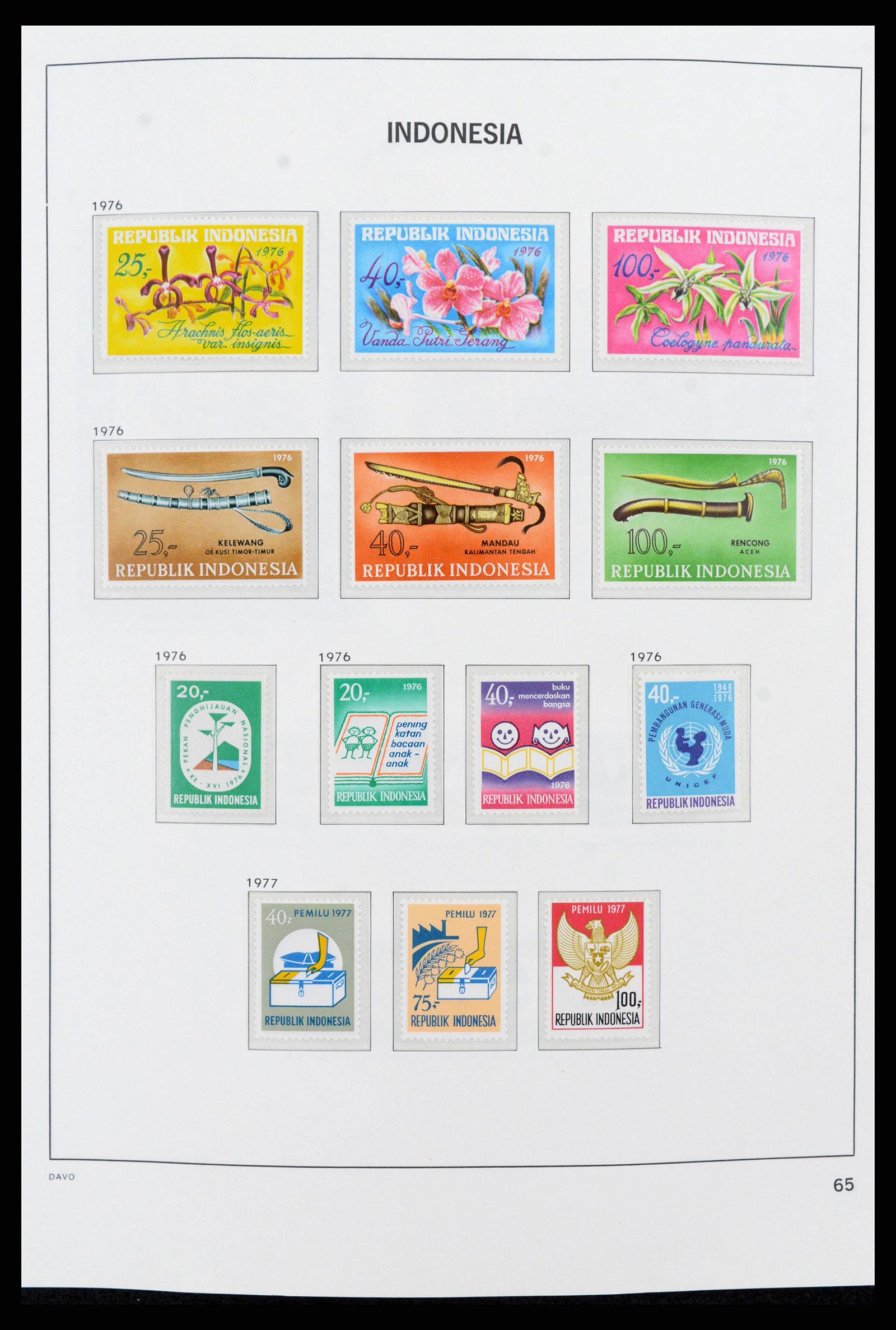 38272 0079 - Postzegelverzameling 38272 Indonesië 1949-2009.