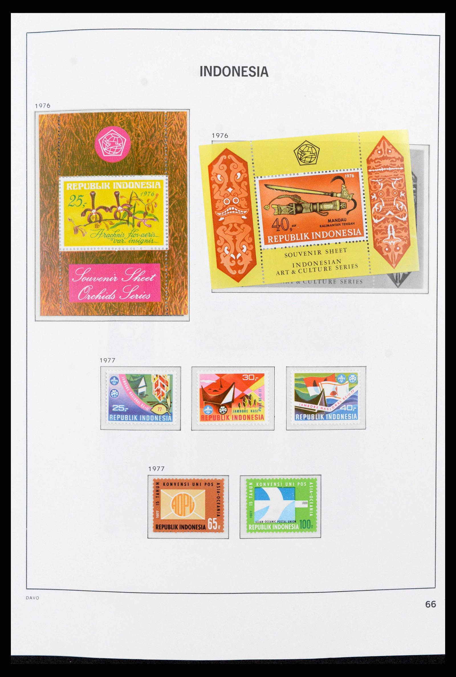 38272 0080 - Postzegelverzameling 38272 Indonesië 1949-2009.